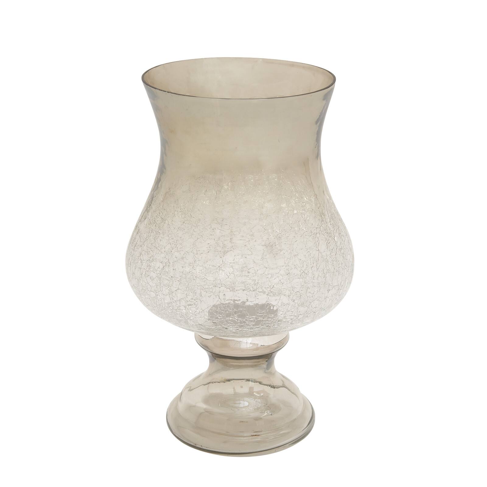 16" Clear Glass Traditional Candle Holder