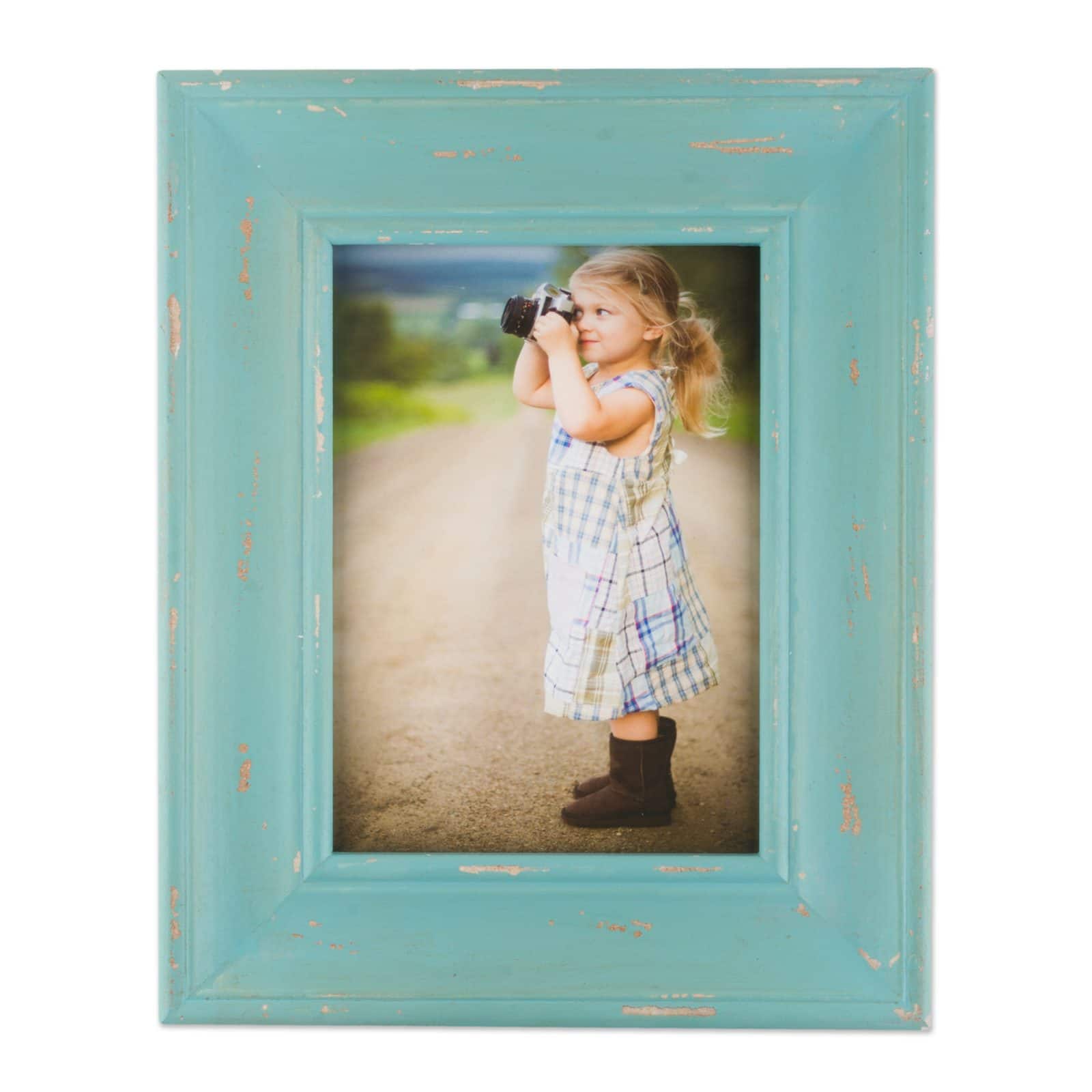 DII&#xAE; Blue Distressed Farmhouse Frame