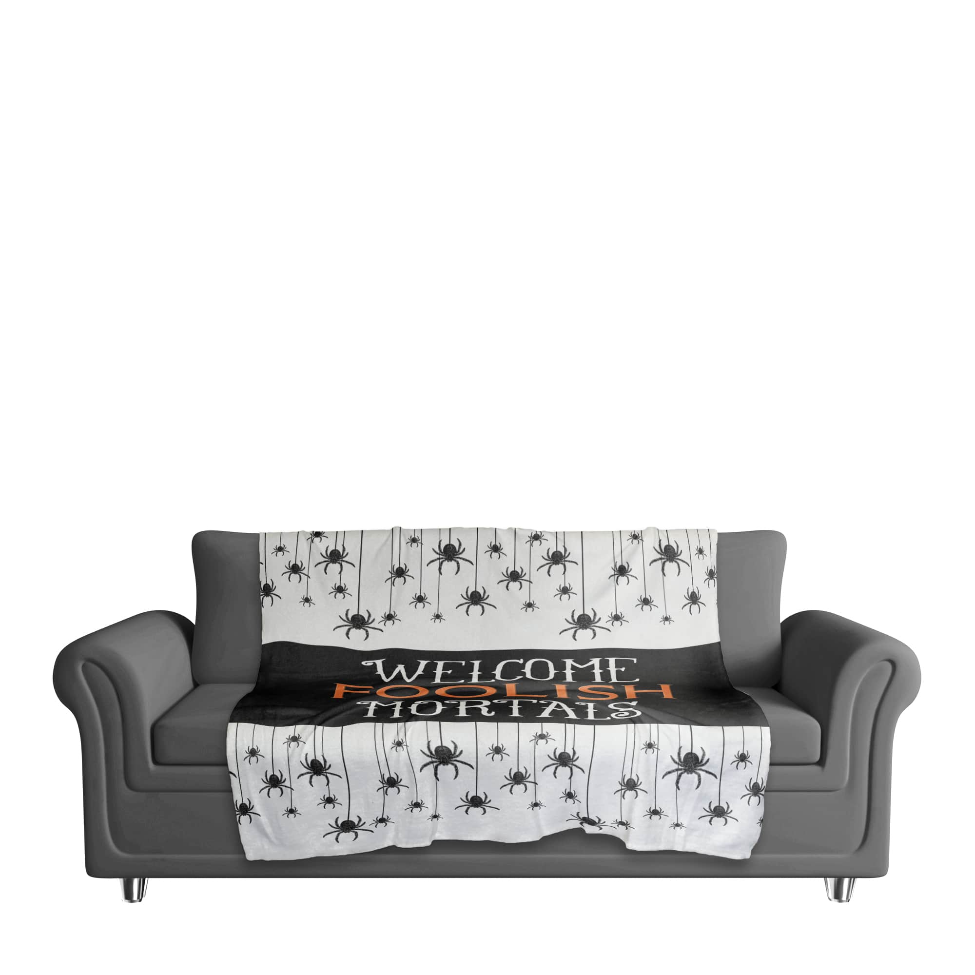 Foolish Mortals Fleece Throw