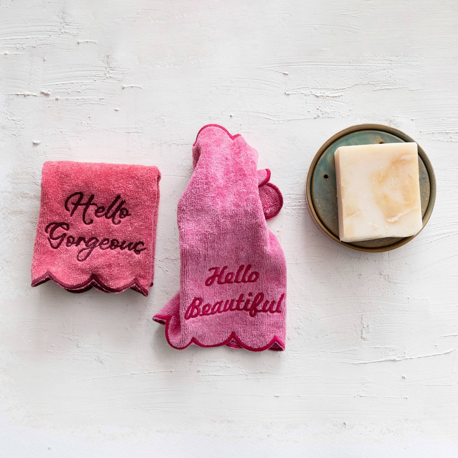 Hello Honey® Embroidered Sayings Cotton Bath Towel Set