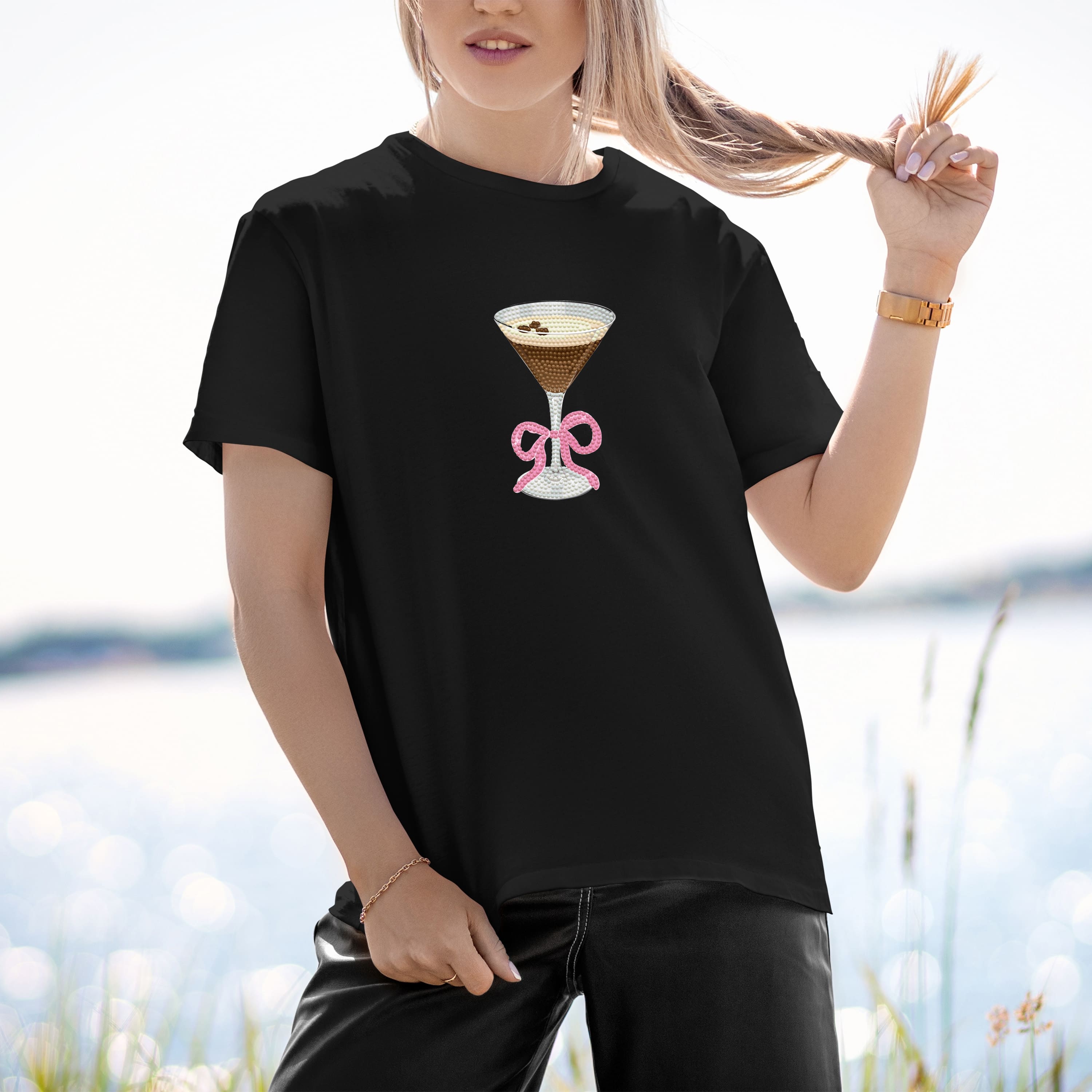 Diamond Dotz® Martini Pair Iron-On 'n' Dot Kit