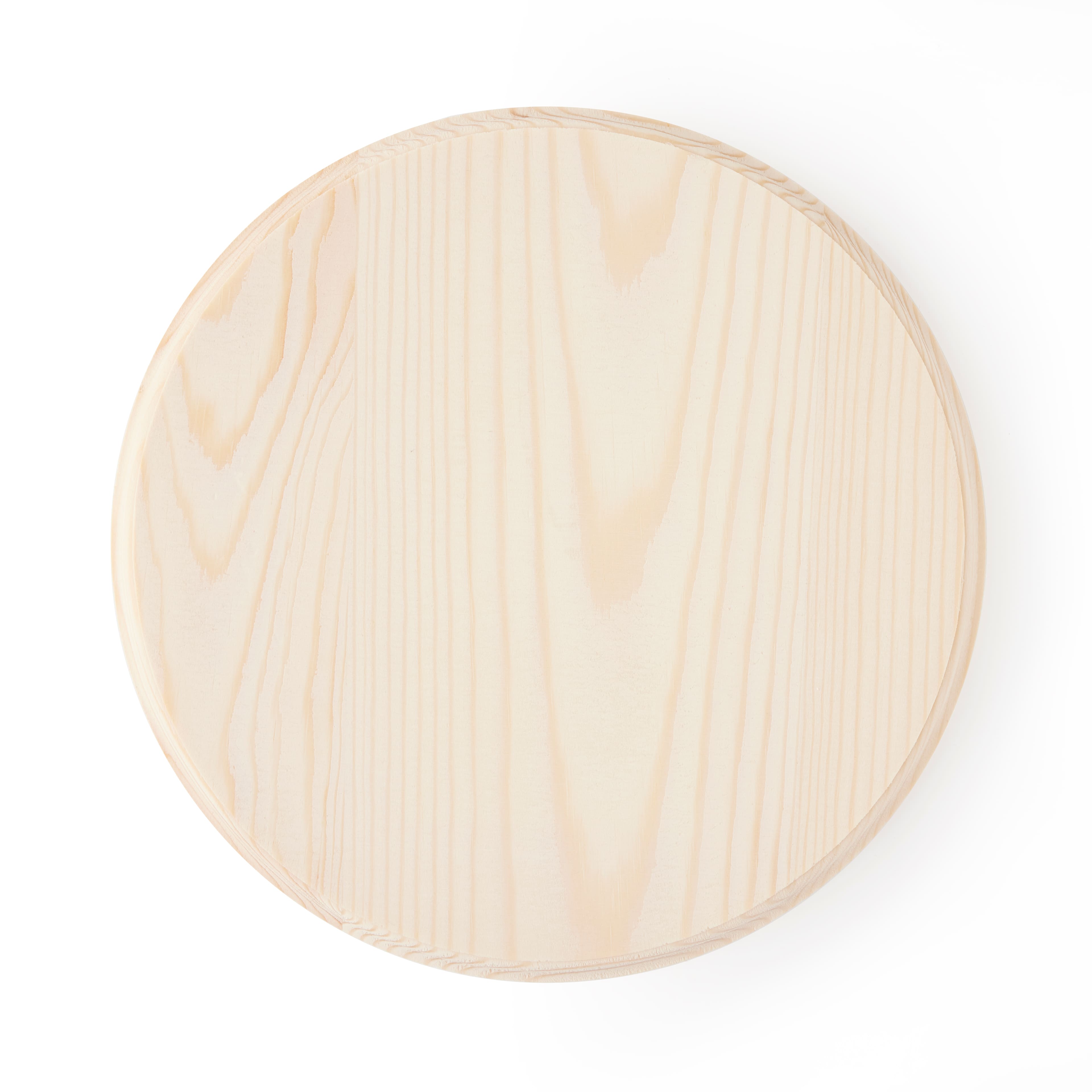 8 Pack: 8&#x22; Pine Circle Plaque by Make Market&#xAE;