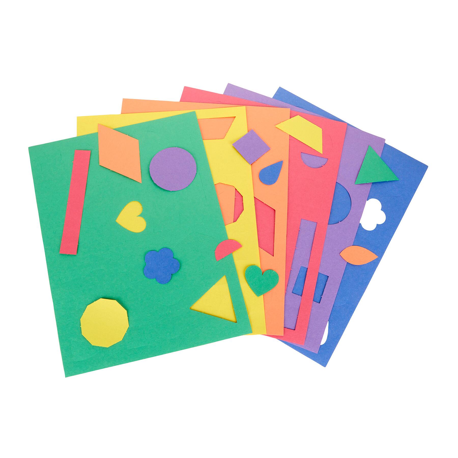 Crayola® 9" x 12" Multicolor Construction Paper Shapes Packs, 3ct.