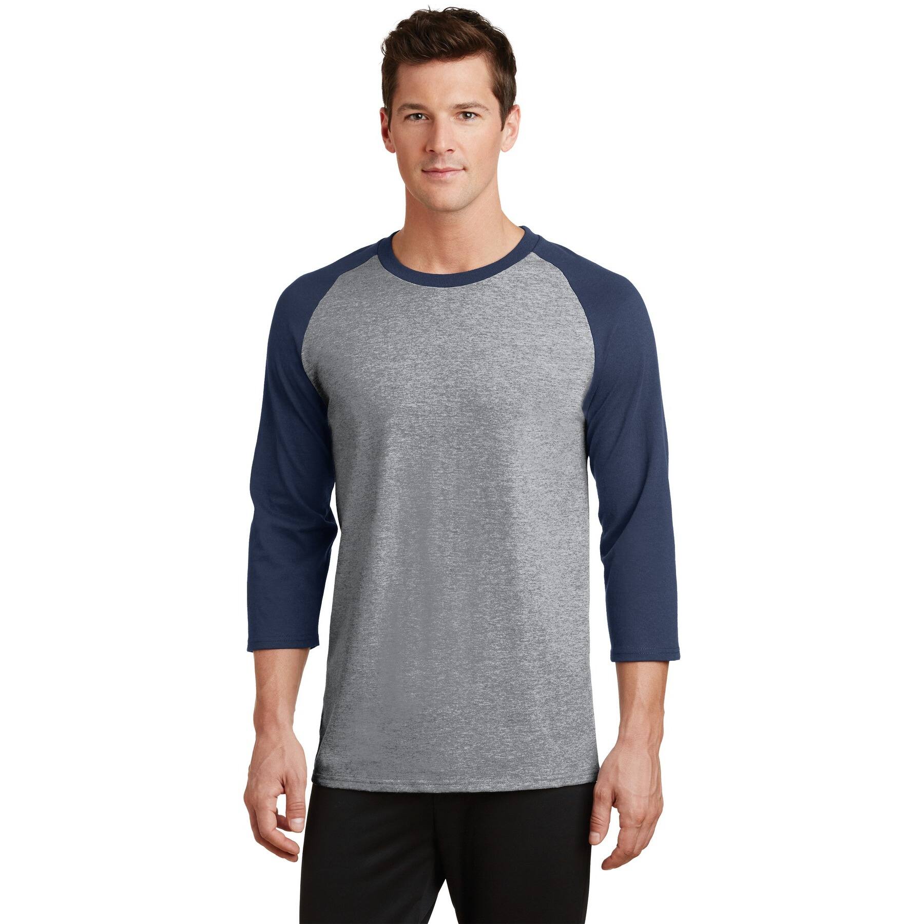 Port & Company® Core Blend 3/4-Sleeve Raglan Tee