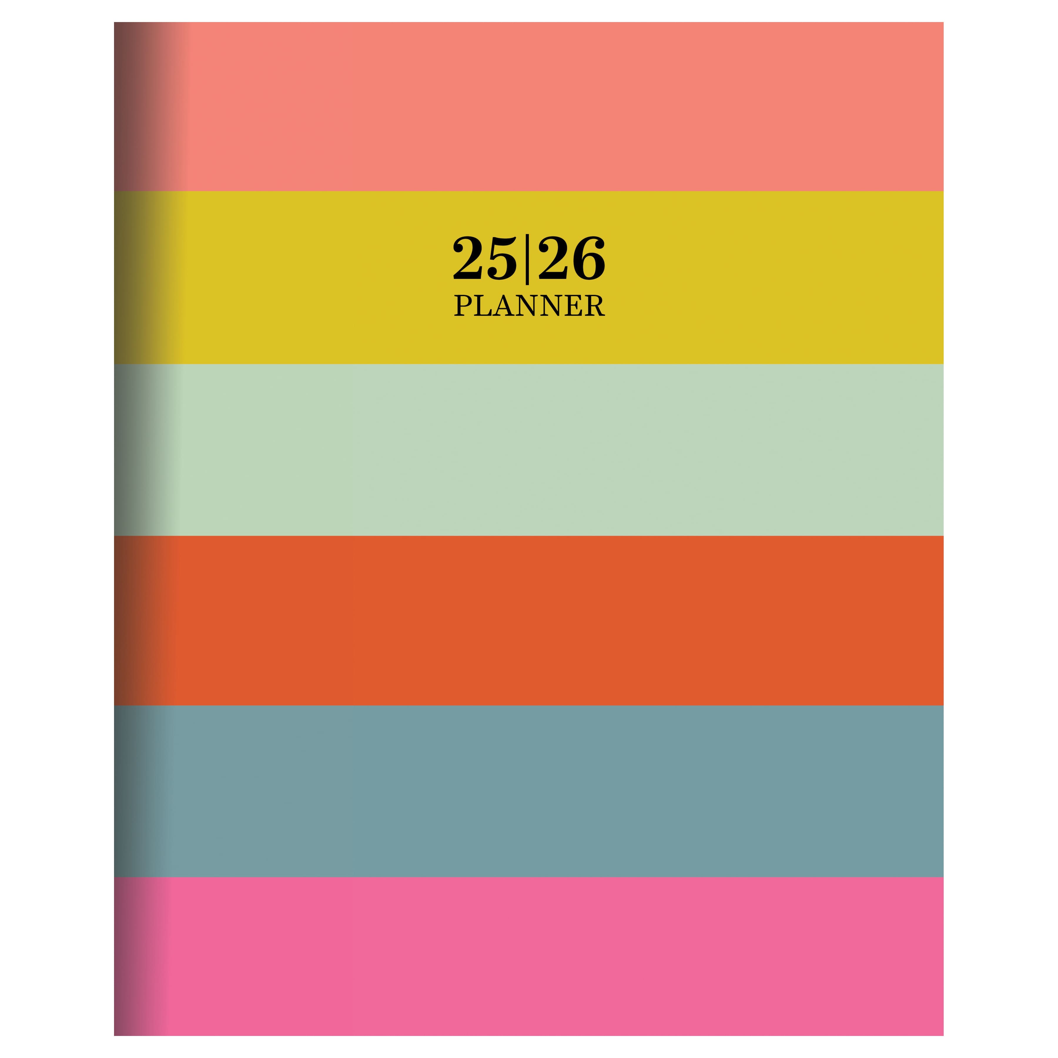 TF Publishing 2025-2026 Super Stripe Large Monthly Planner