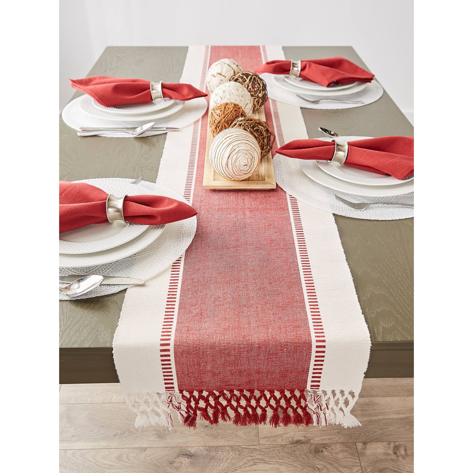 DII&#xAE; 108&#x22; Dobby Stripe Table Runner