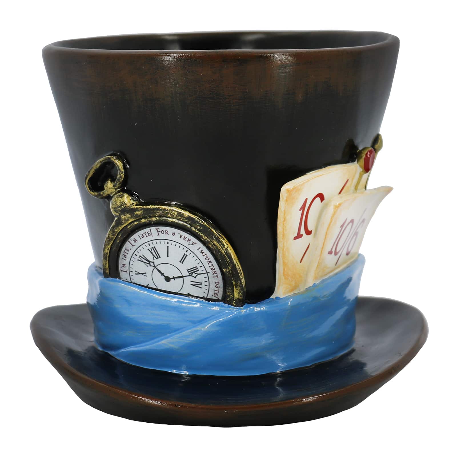 6.5&#x22; Mad Hatter Top Hat Decorative Container by Ashland&#xAE;