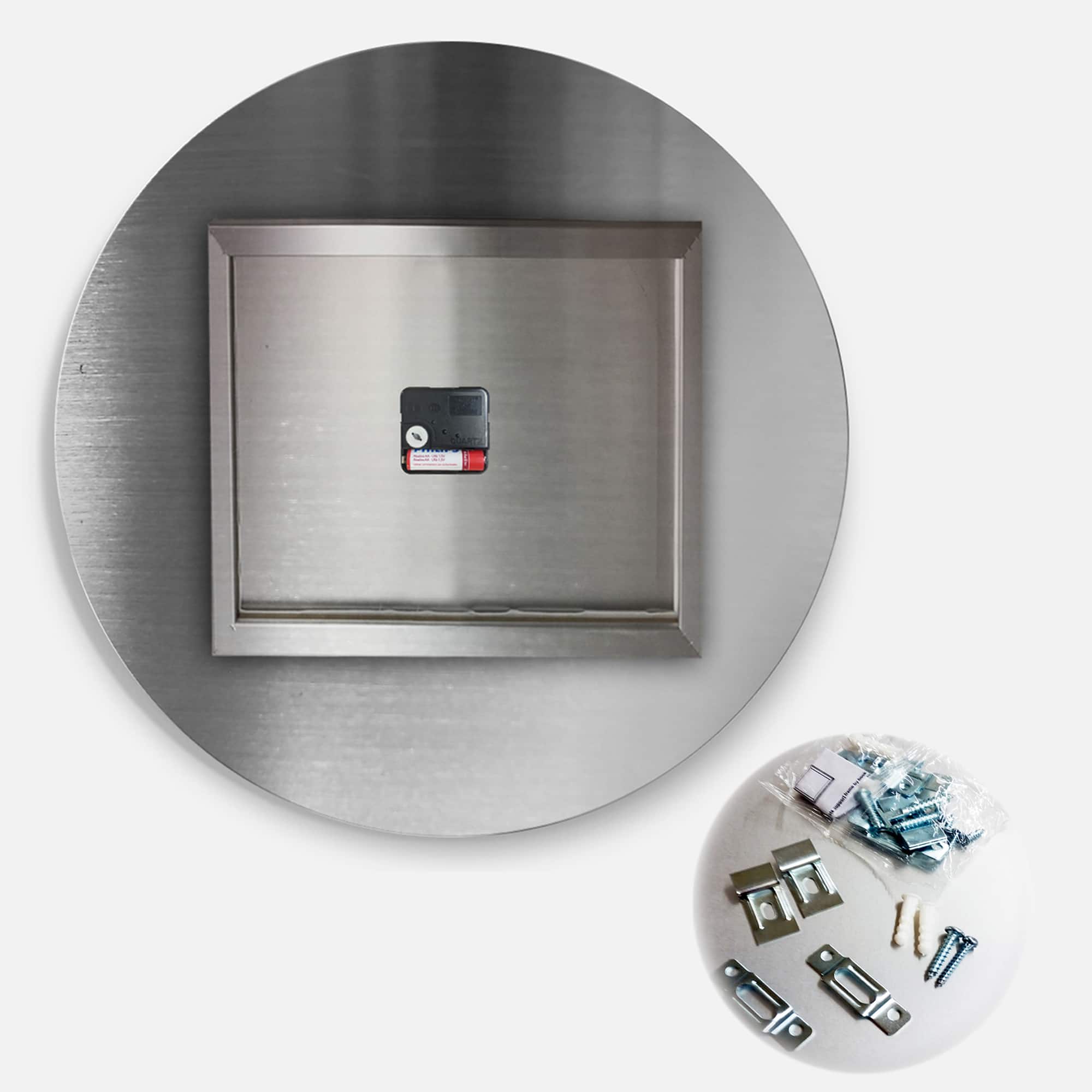 Designart 'Modern Circle And Line Geometric Pattern Mid-Century Modern Wall Clock