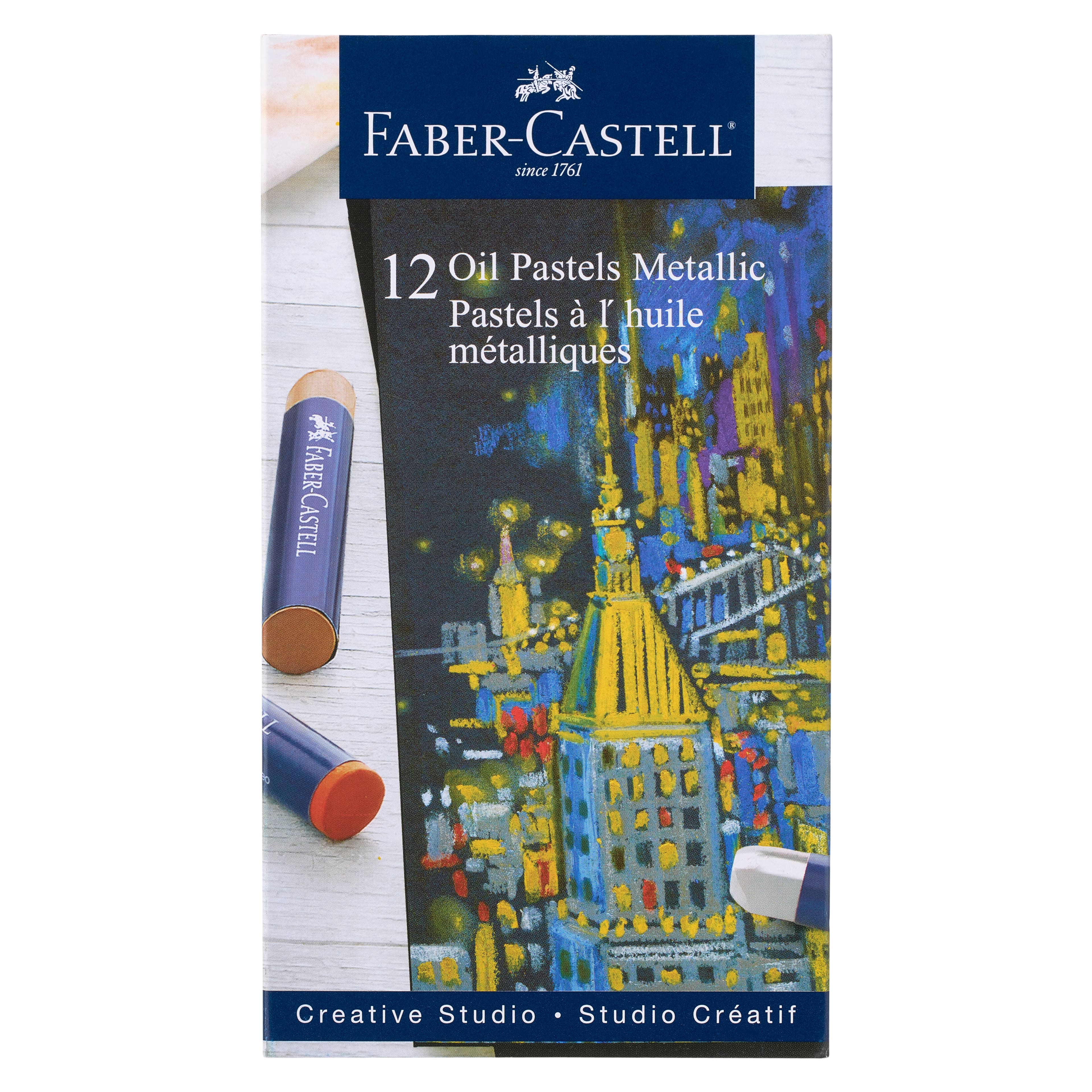 12 Packs: 12 ct. (144 total) Faber-Castell® Metallic Oil Pastels