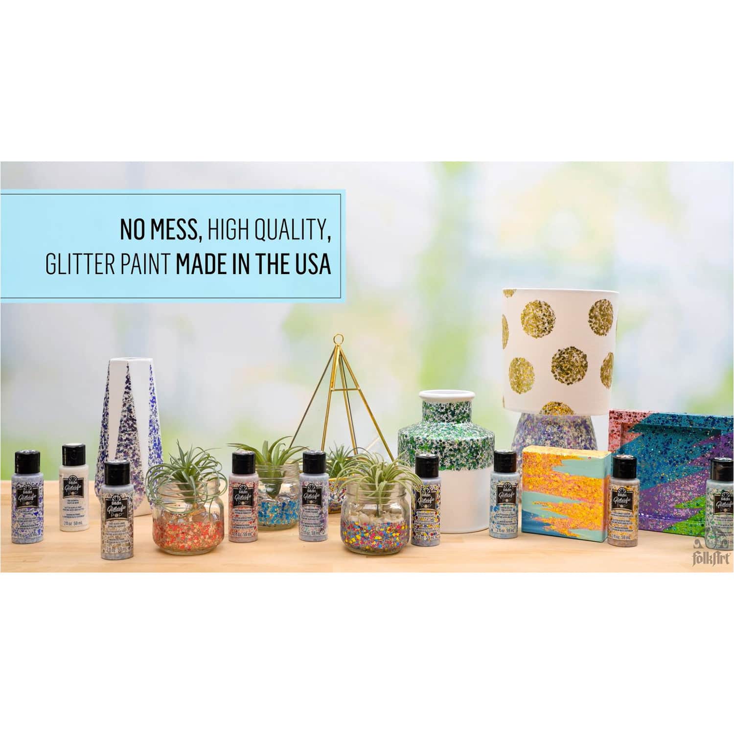 FolkArt® Glitterific Pop™ Acrylic Paint, 2oz.