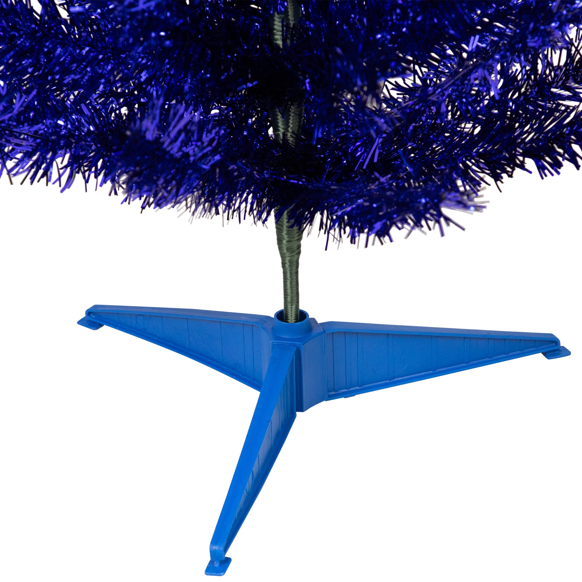 3ft. Unlit Blue Tinsel Artificial Christmas Tree