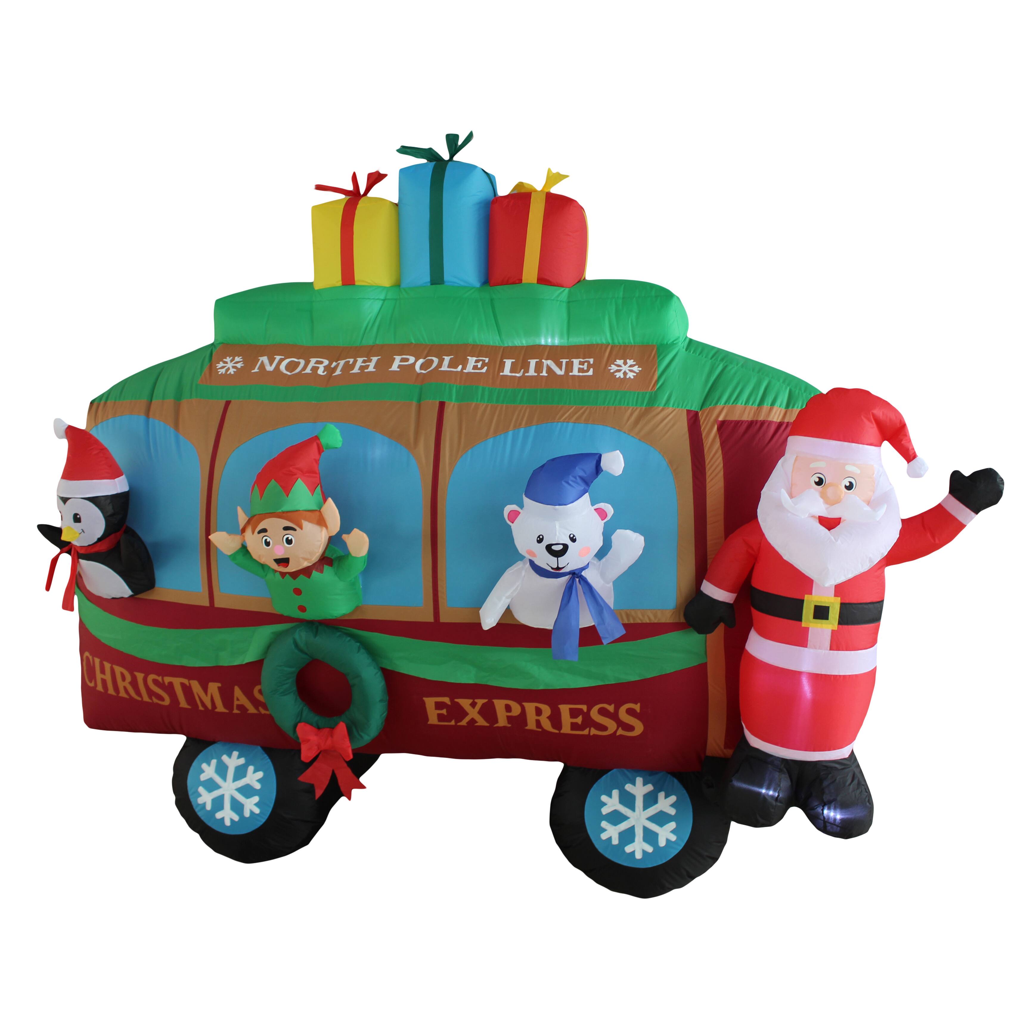 8ft. Inflatable Christmas Caboose