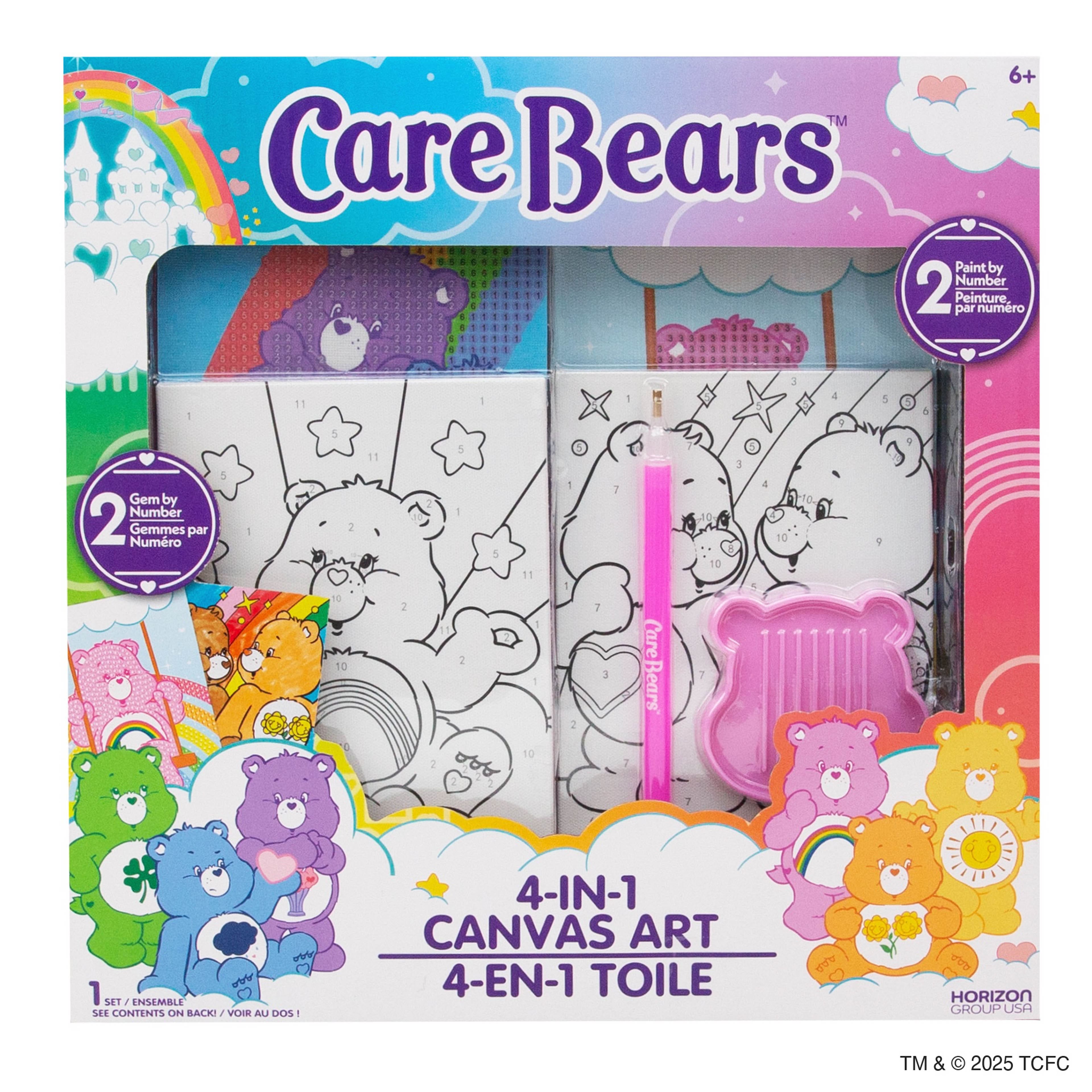 Care Bears™ 4-in-1 Canvas Art Set