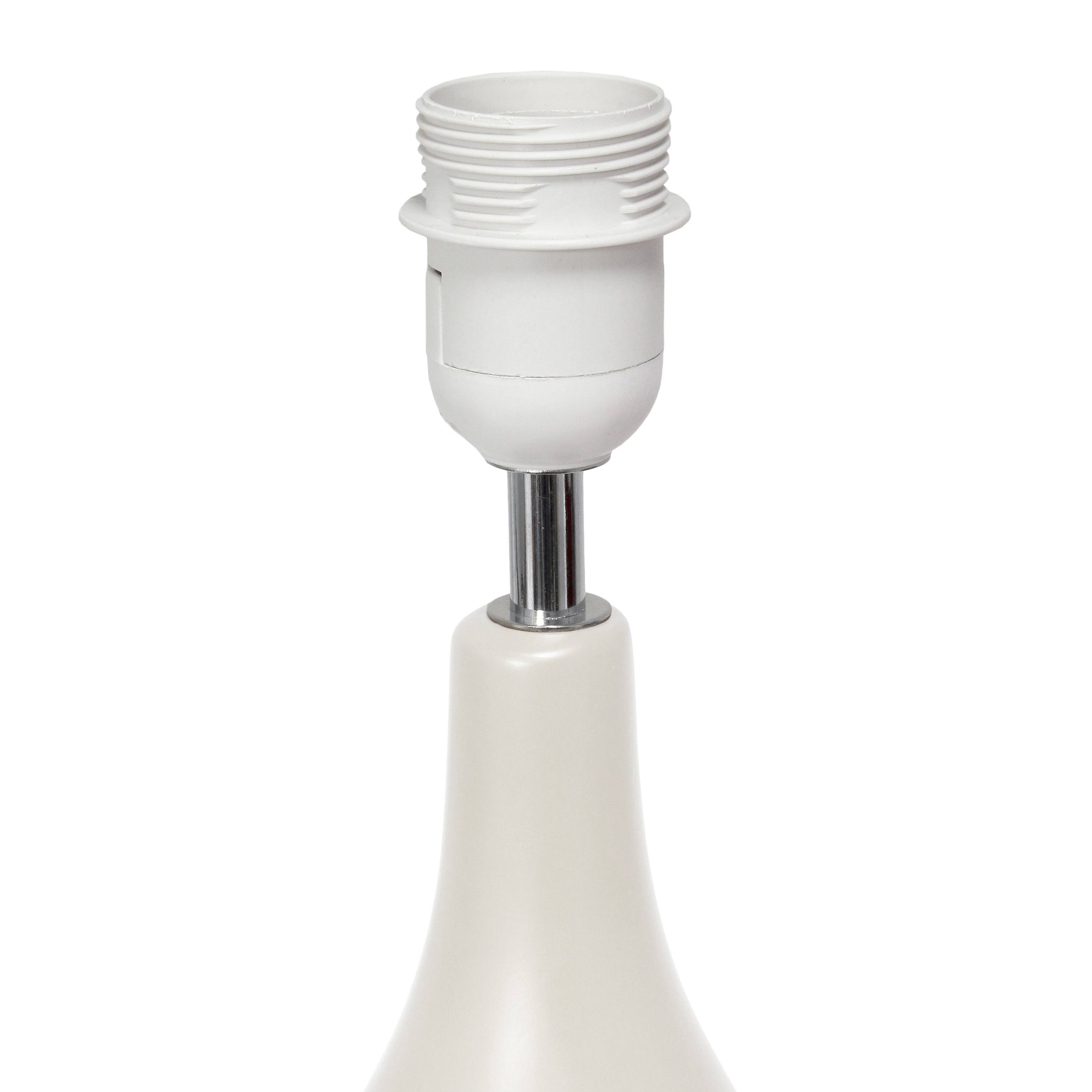 Creekwood Home Essentix 18.1&#x22; Off White Dewdrop Table Lamp