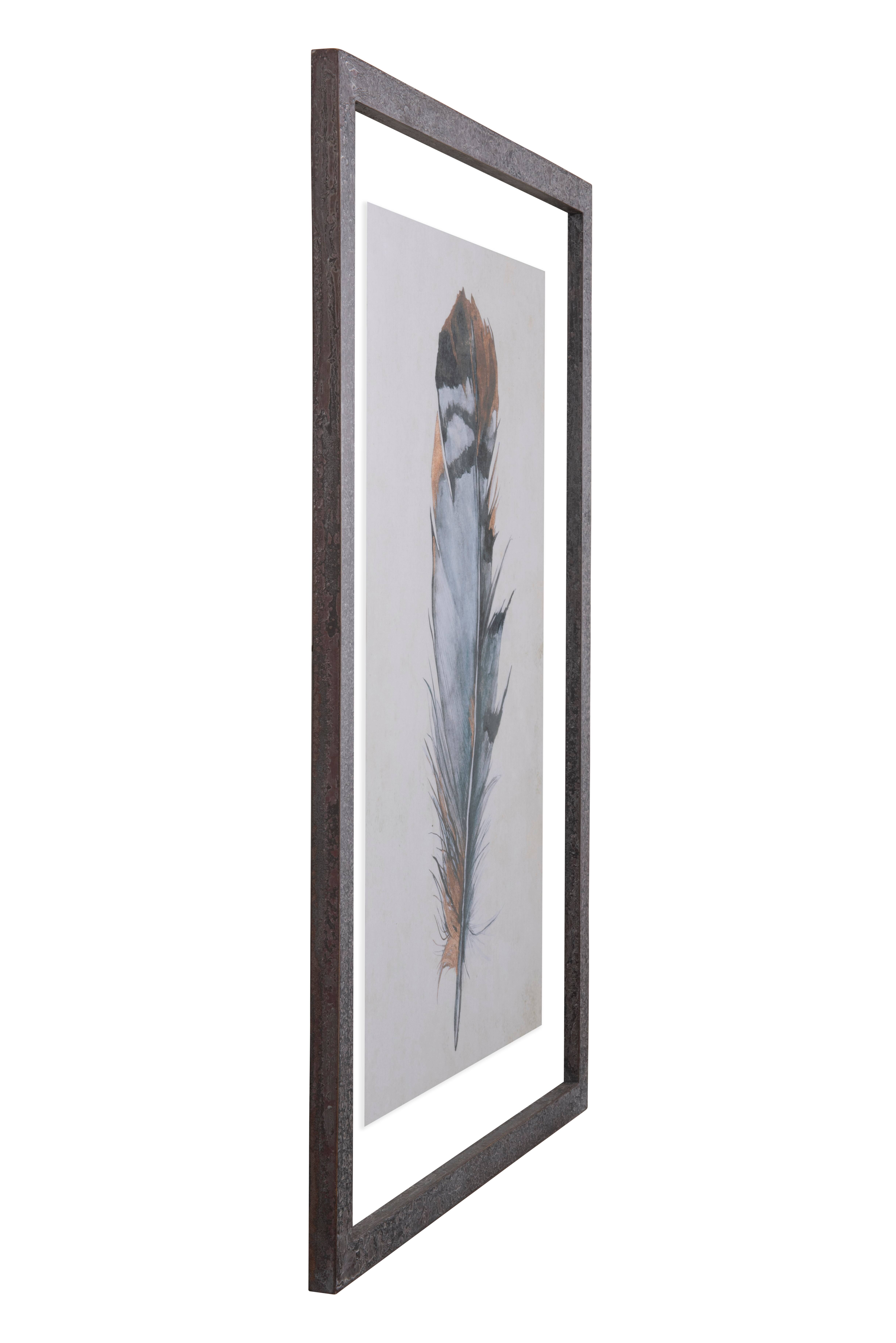 Hello Honey® Wood Framed Wall Décor with Feathers Set