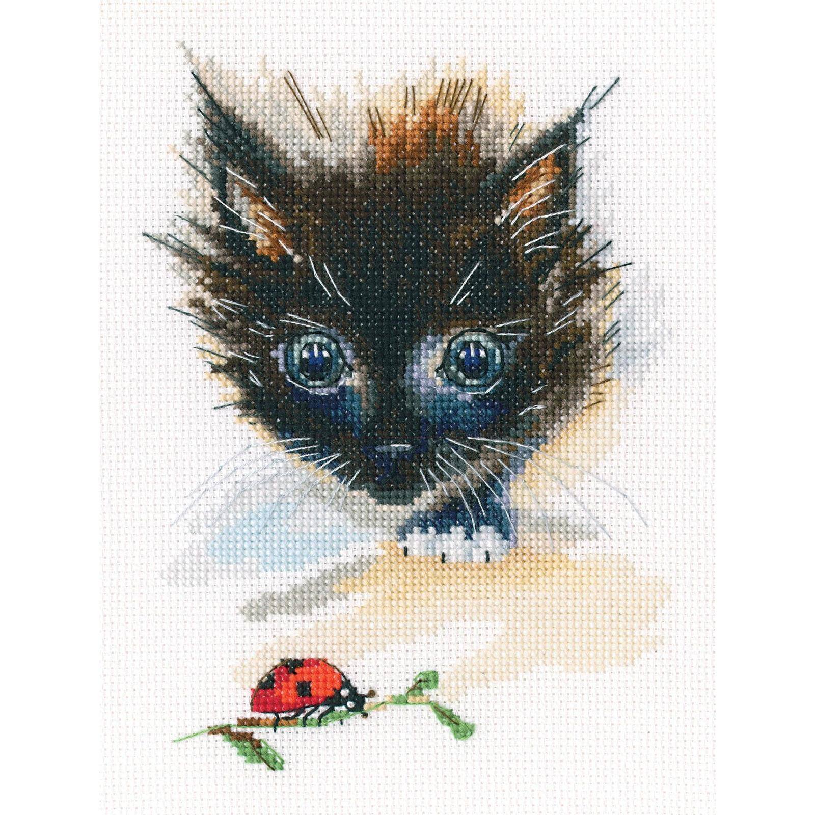 RTO Ladybug &#x26; Super Cat Cross Stitch Kit