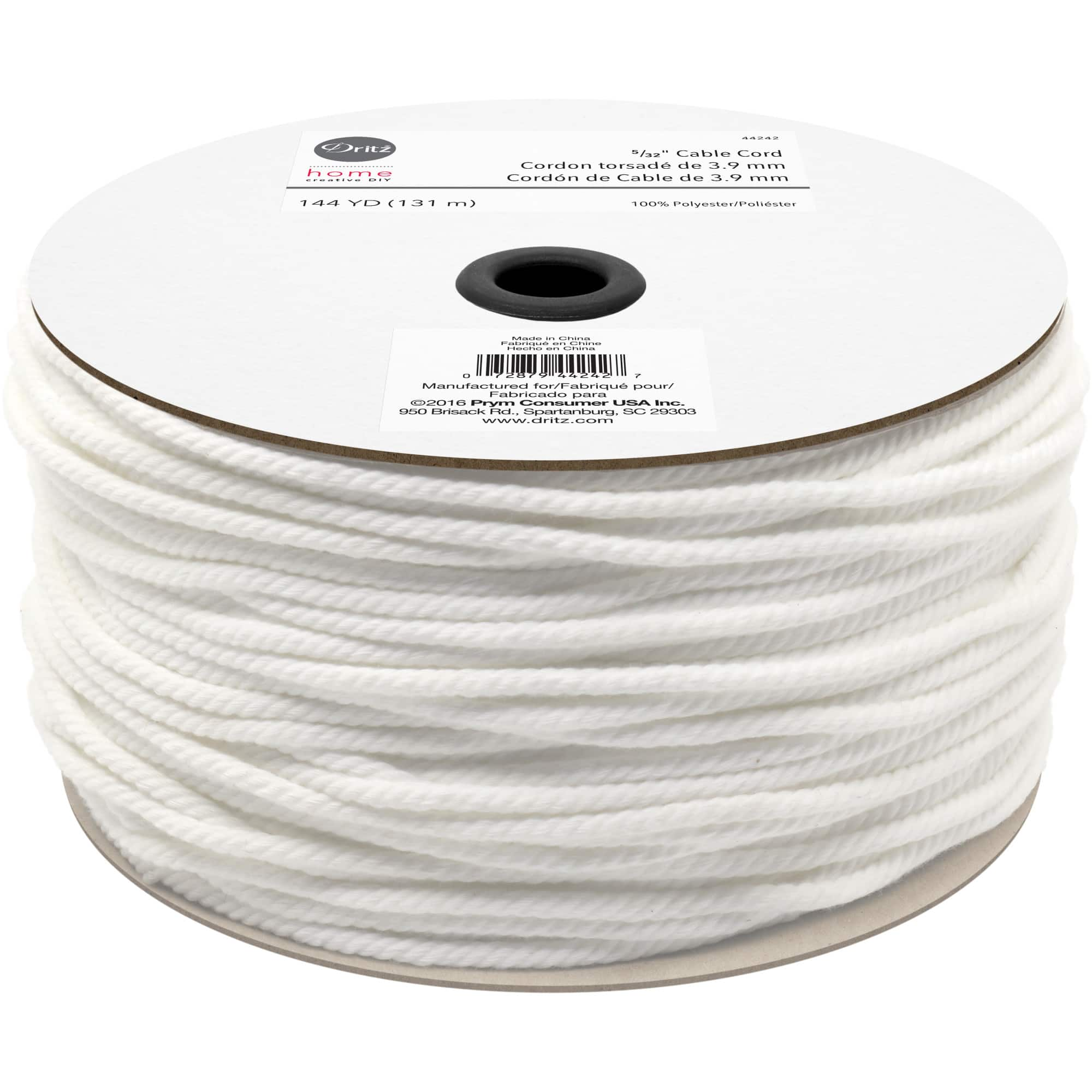 Dritz Home White 5 32 Polyester Cable Cord 144yd Michaels   D652695S 2 