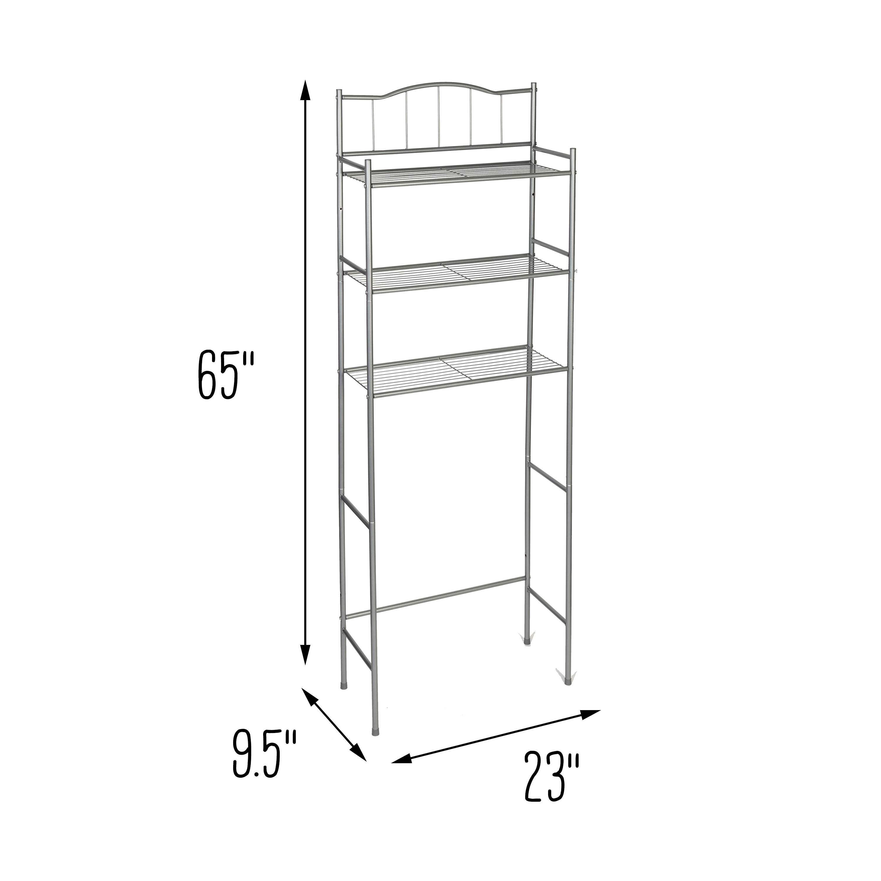 Honey Can Do Nickel 3-Shelf Over-The-Toilet Space Saver