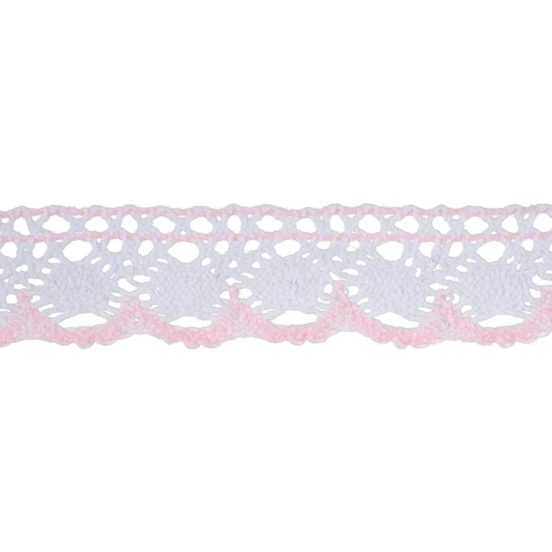1.8&#x22; Pink Scallop Crochet Trim by Celebrate It&#xAE;