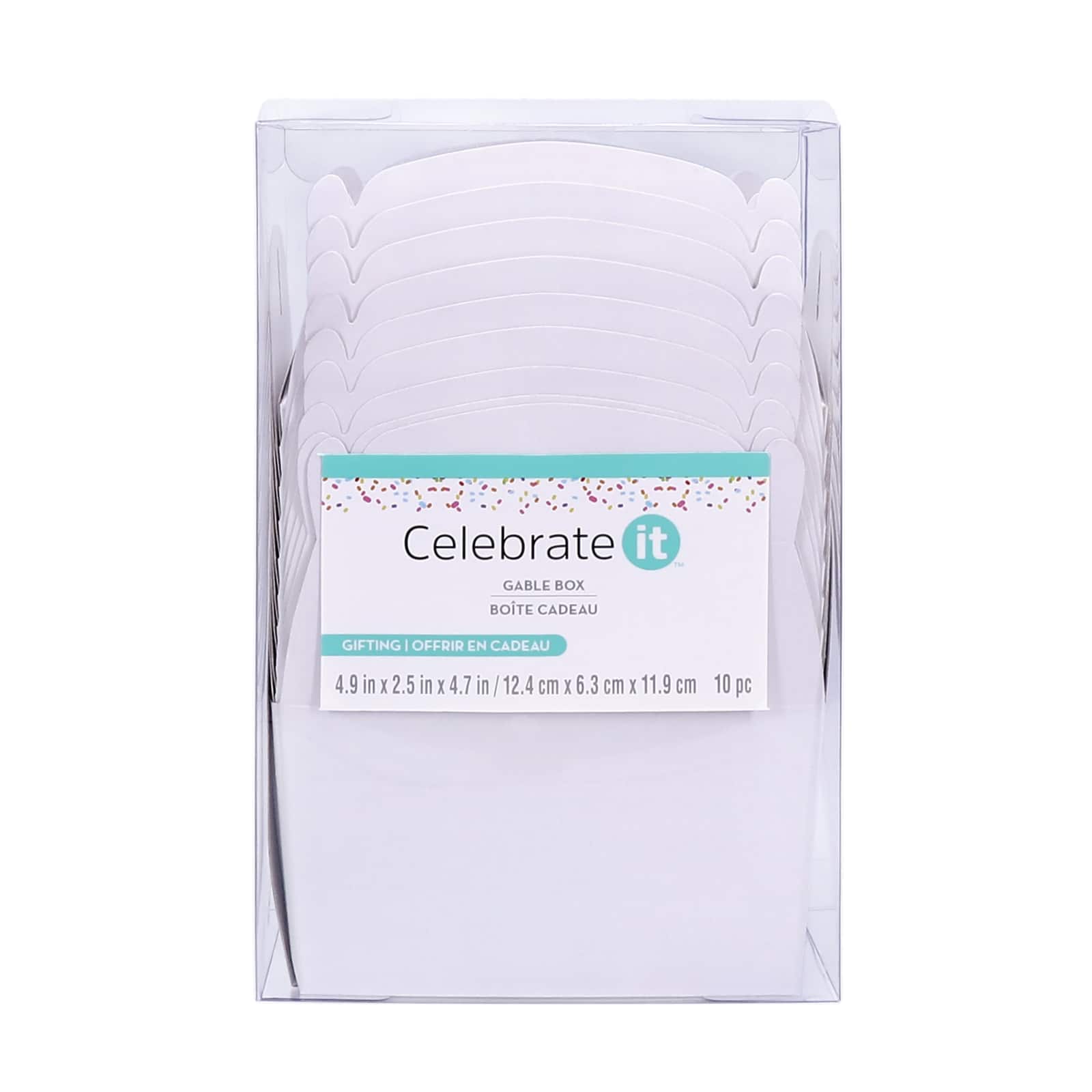 12 Packs: 10 ct. (120 total) Gable Boxes by Celebrate It&#x2122;