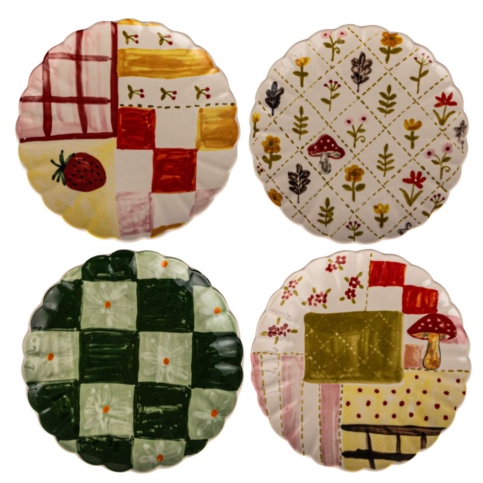 Hello Honey® 7.75" Artisan's Canvas Stoneware Plate Collection Set D812773S