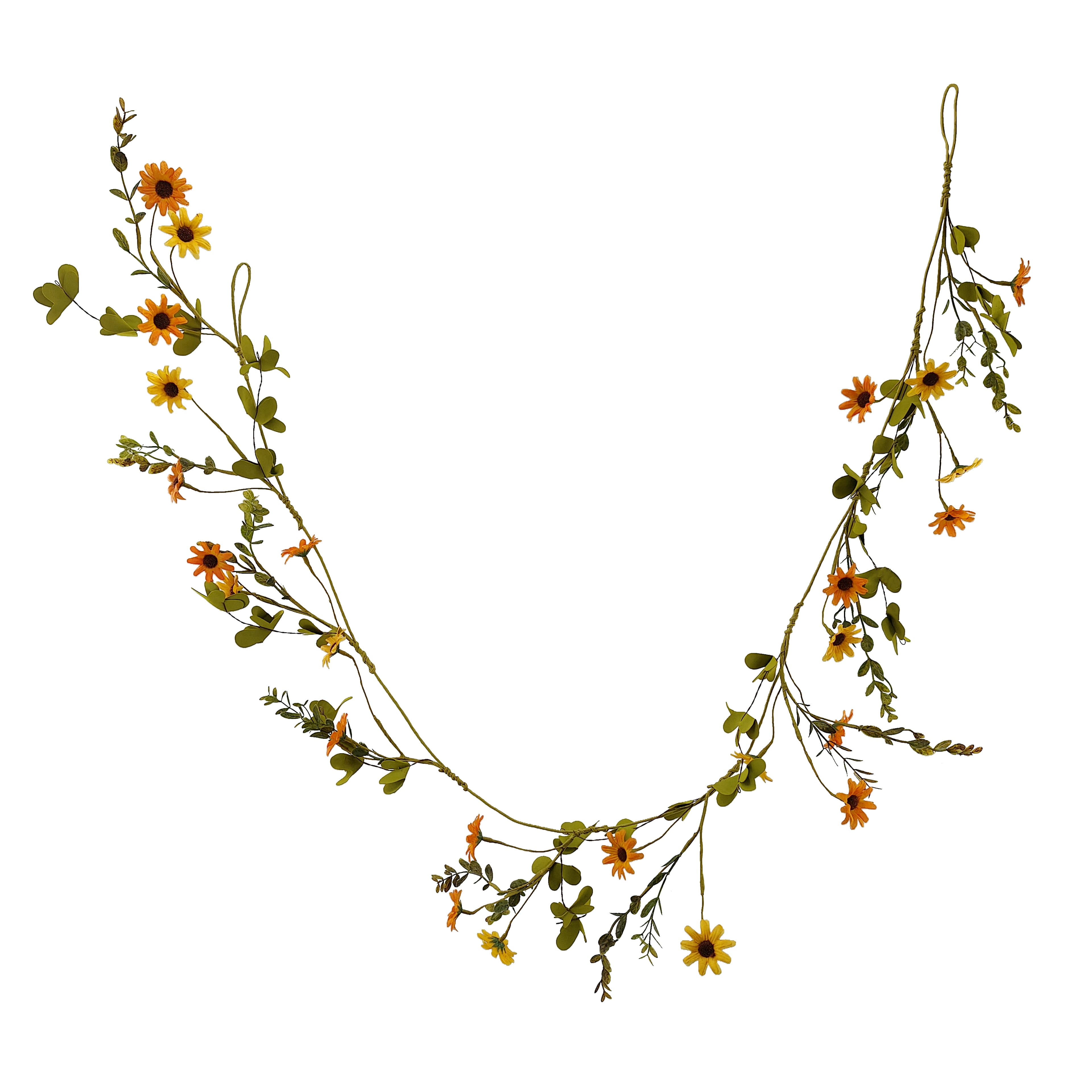 5ft. Orange Daisy Coiled Garland by Ashland®