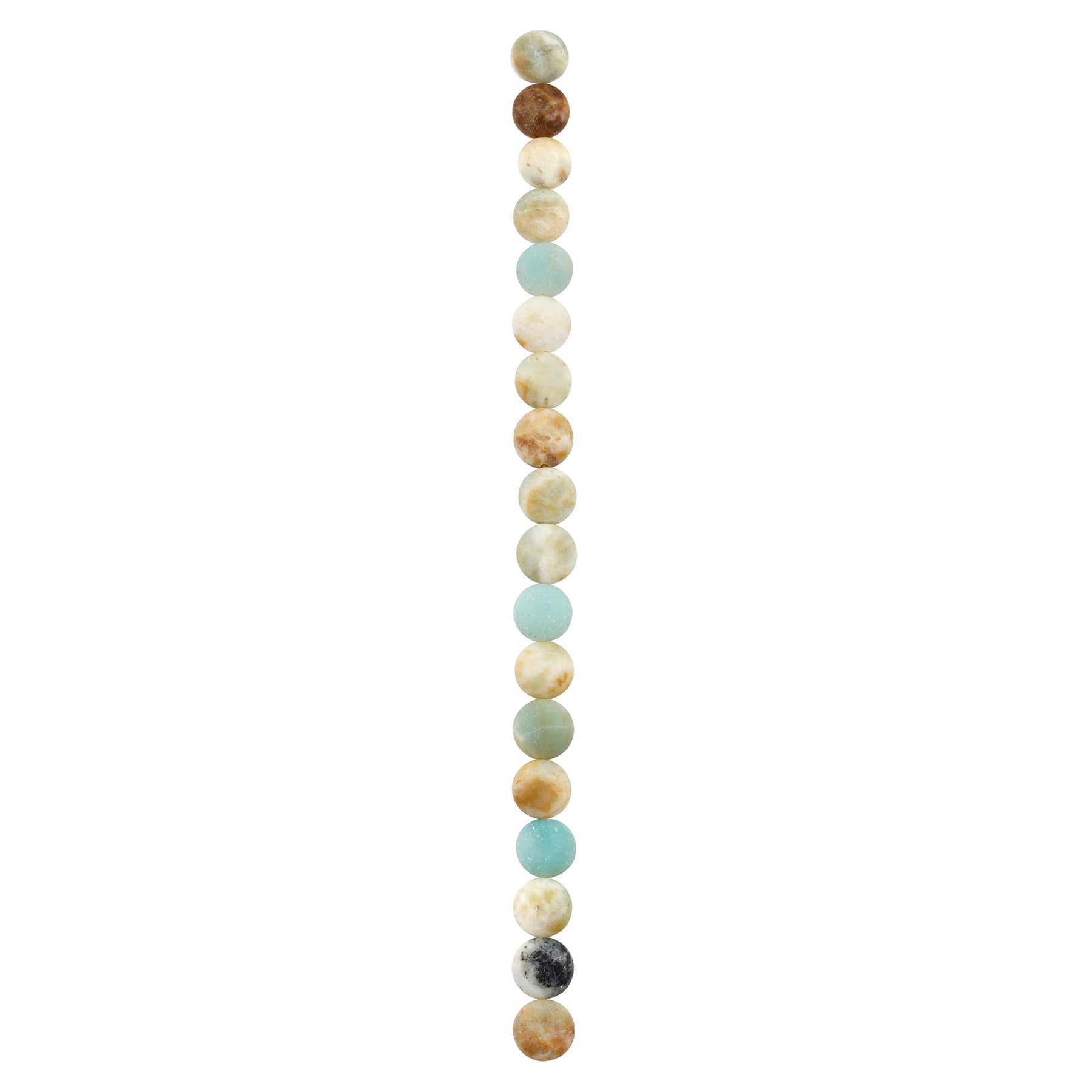 Matte Amazonite Lentil Beads, 10mm by Bead Landing&#x2122;