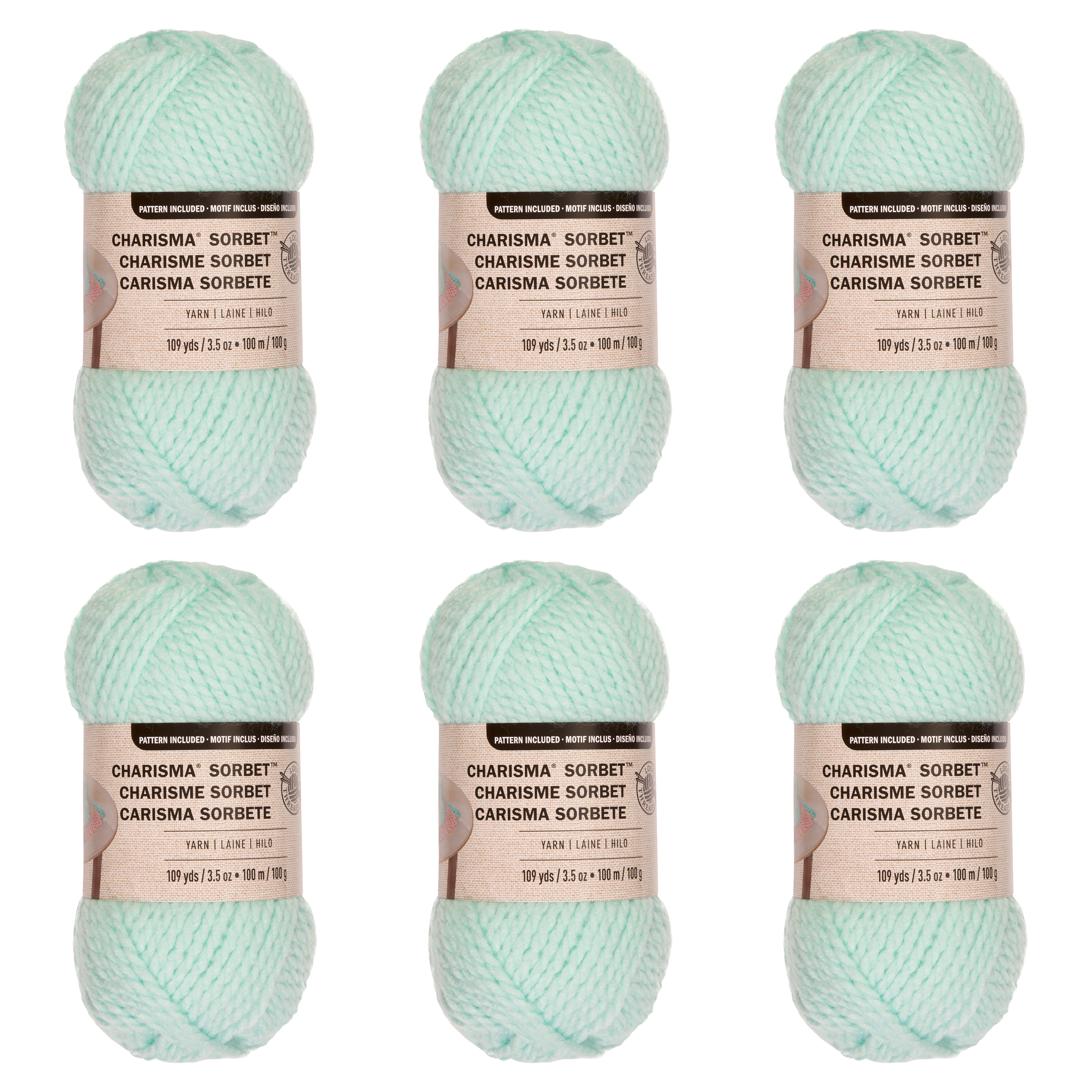 6 Pack: Charisma™ Sorbet™ Yarn by Loops & Threads