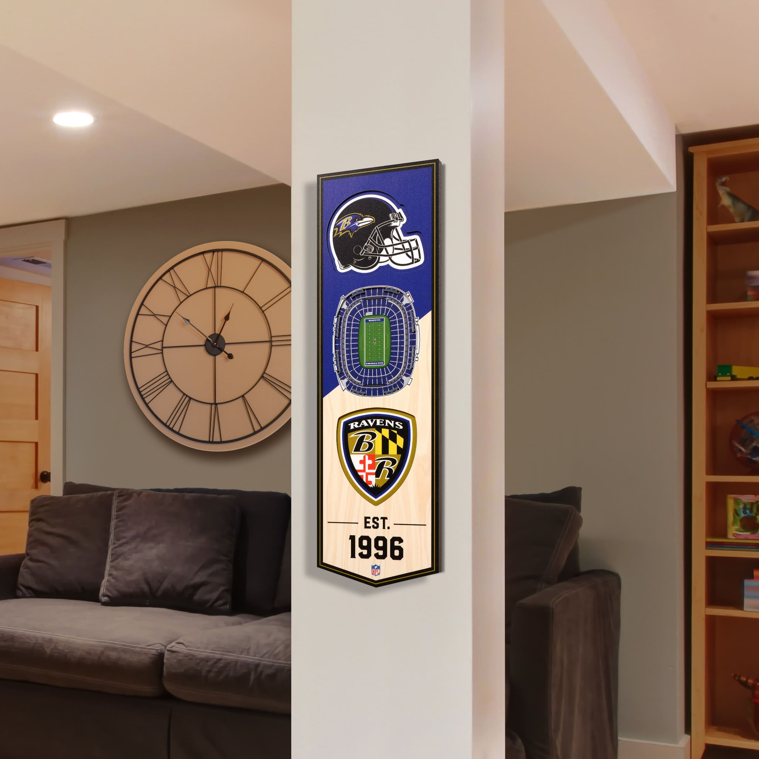 6&#x22; x 19&#x22; 3D StadiumView Banner