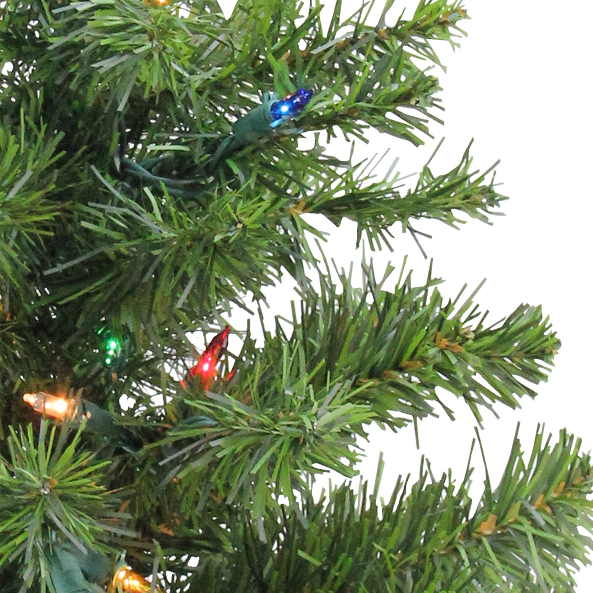2ft. Pre-Lit Canadian Pine Artificial Christmas Tree, Multicolor Lights