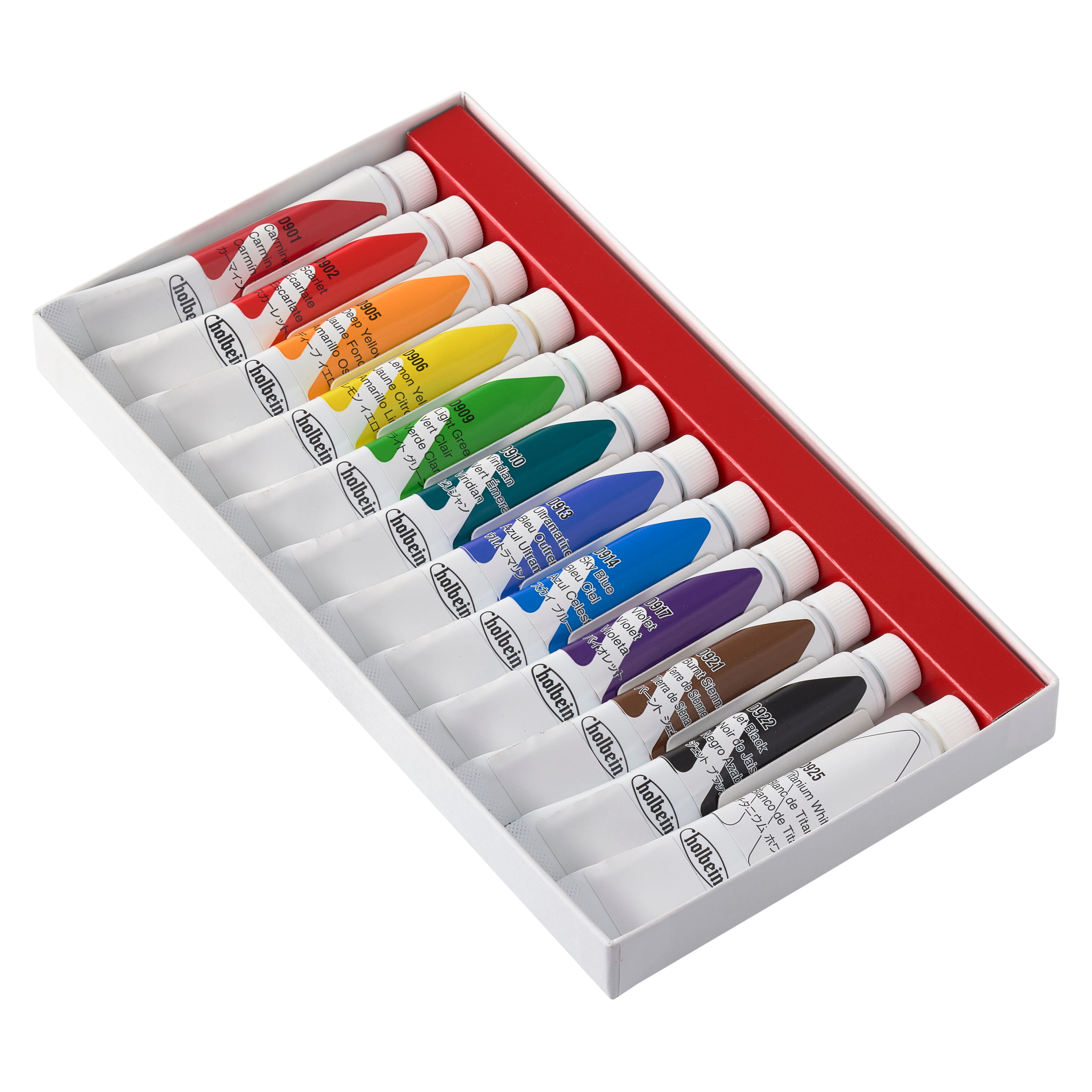 12 Packs: 12 ct. (144 total) Holbein Acrylic Gouache School Paints
