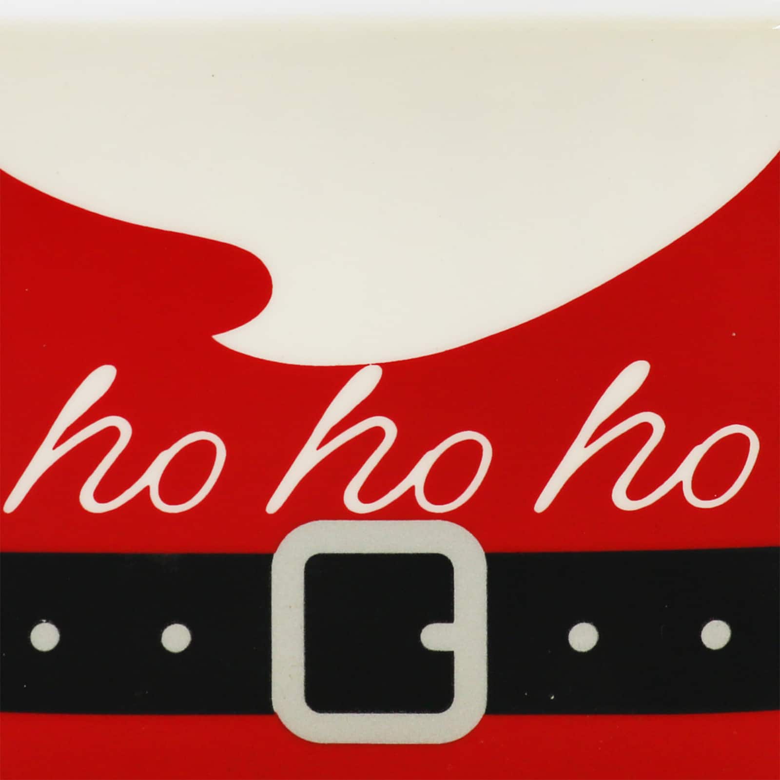 4.25&#x22; Ho Ho Ho Santa Belt Ceramic Tabletop D&#xE9;cor by Ashland&#xAE;
