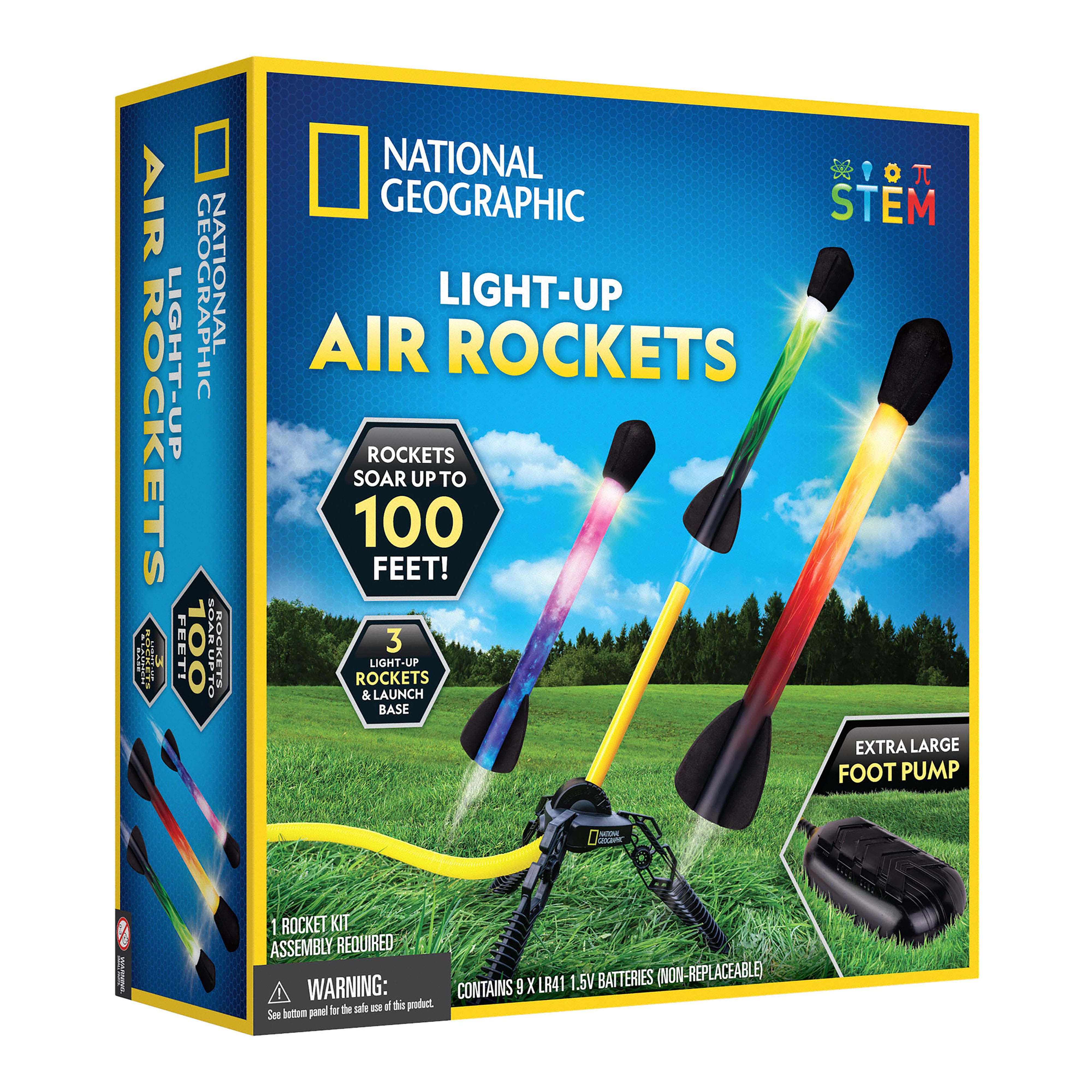 National Geographic&#x2122; Light-Up Air Rockets Activity Set