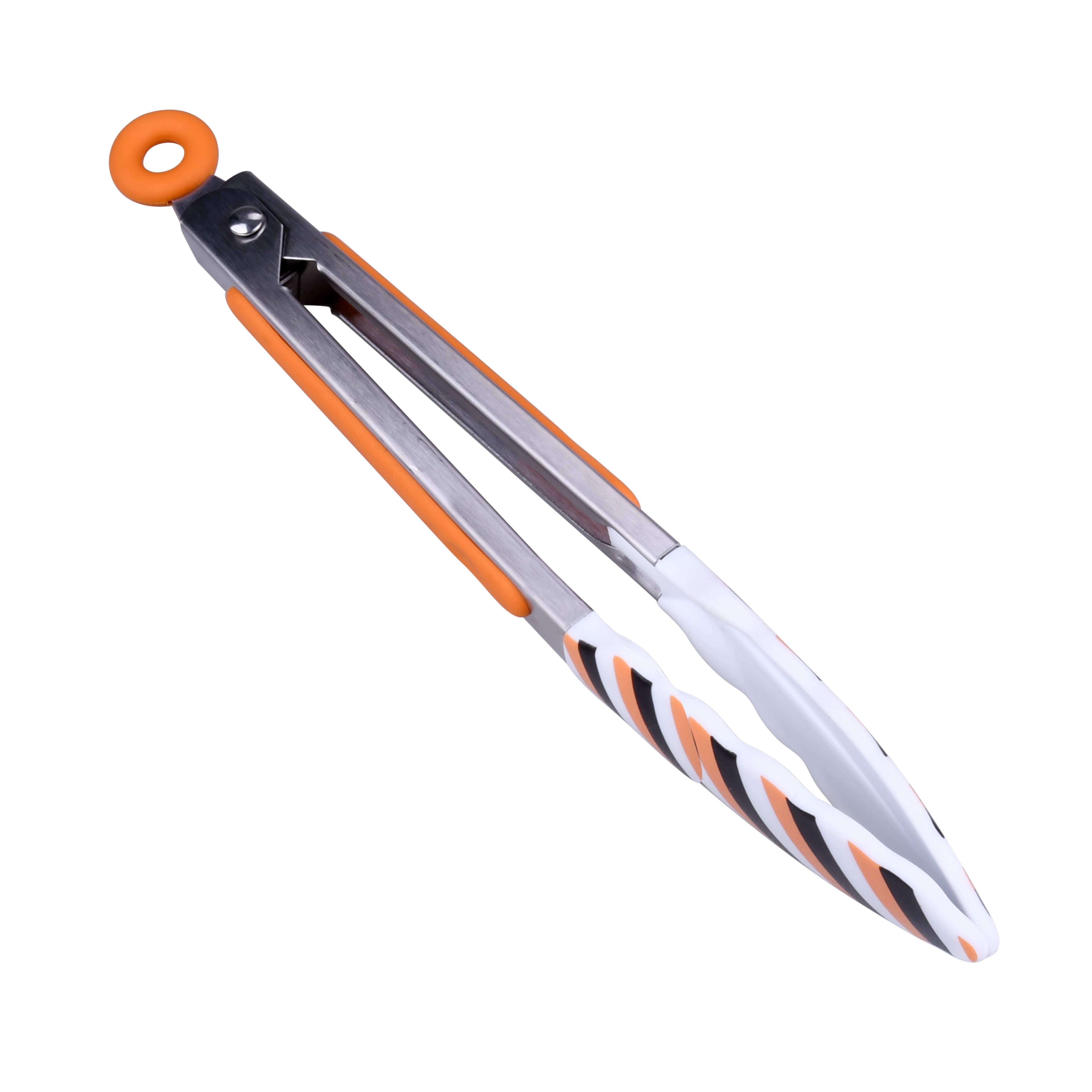 Mini Halloween Stripes Silicone Tongs by Makery&#x2122;
