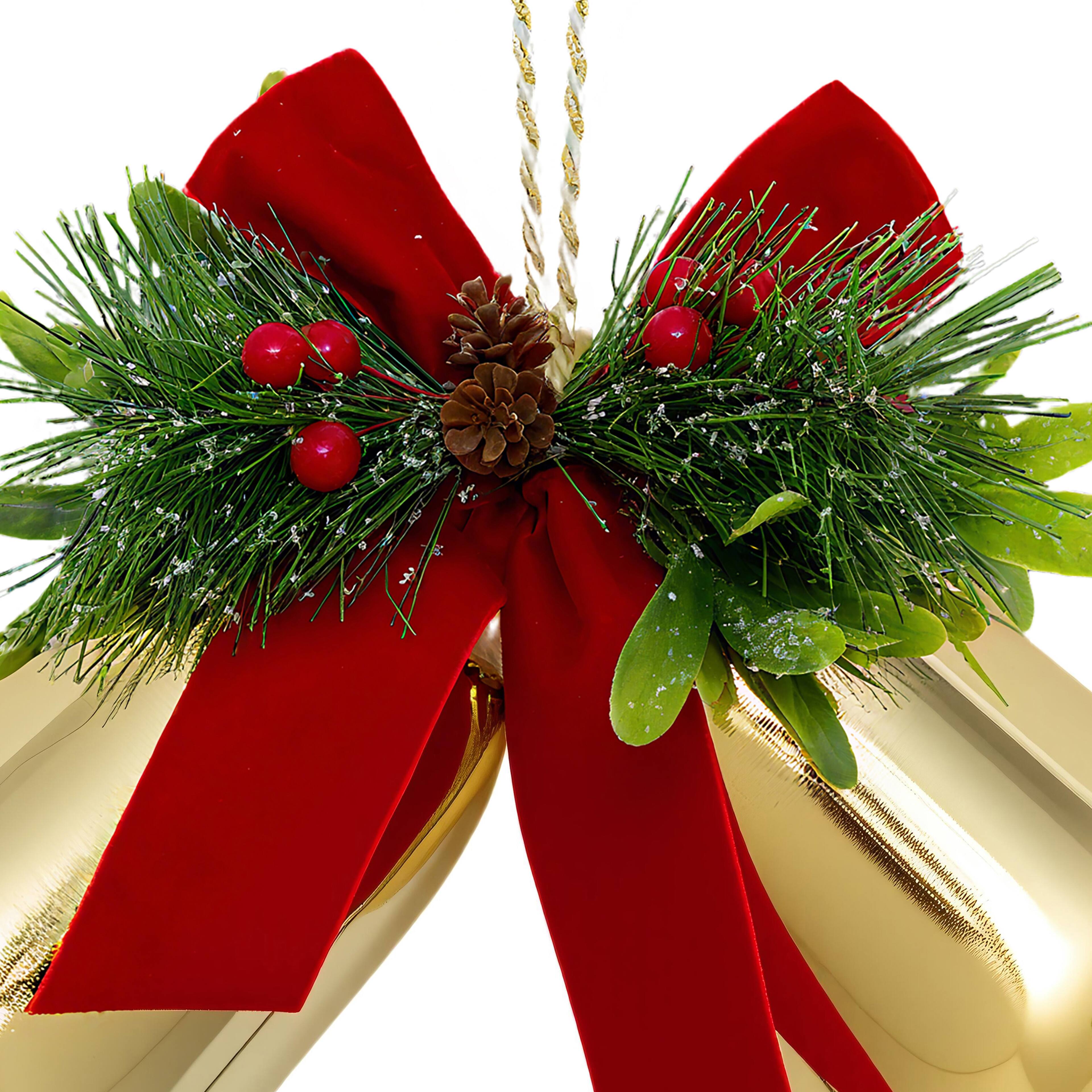 11.5&#x22; Hanging Double Bell D&#xE9;cor by Ashland&#xAE;