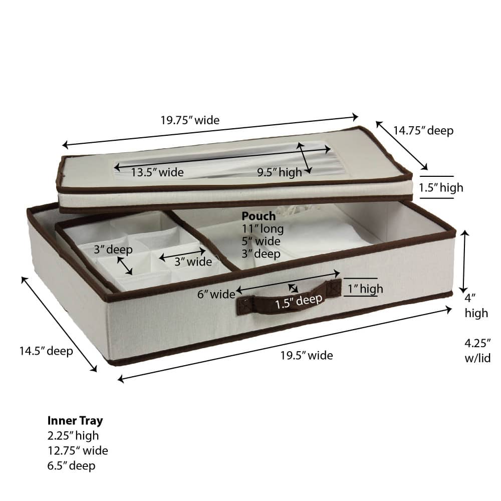 Household Essentials 19" Flatware Storage Box