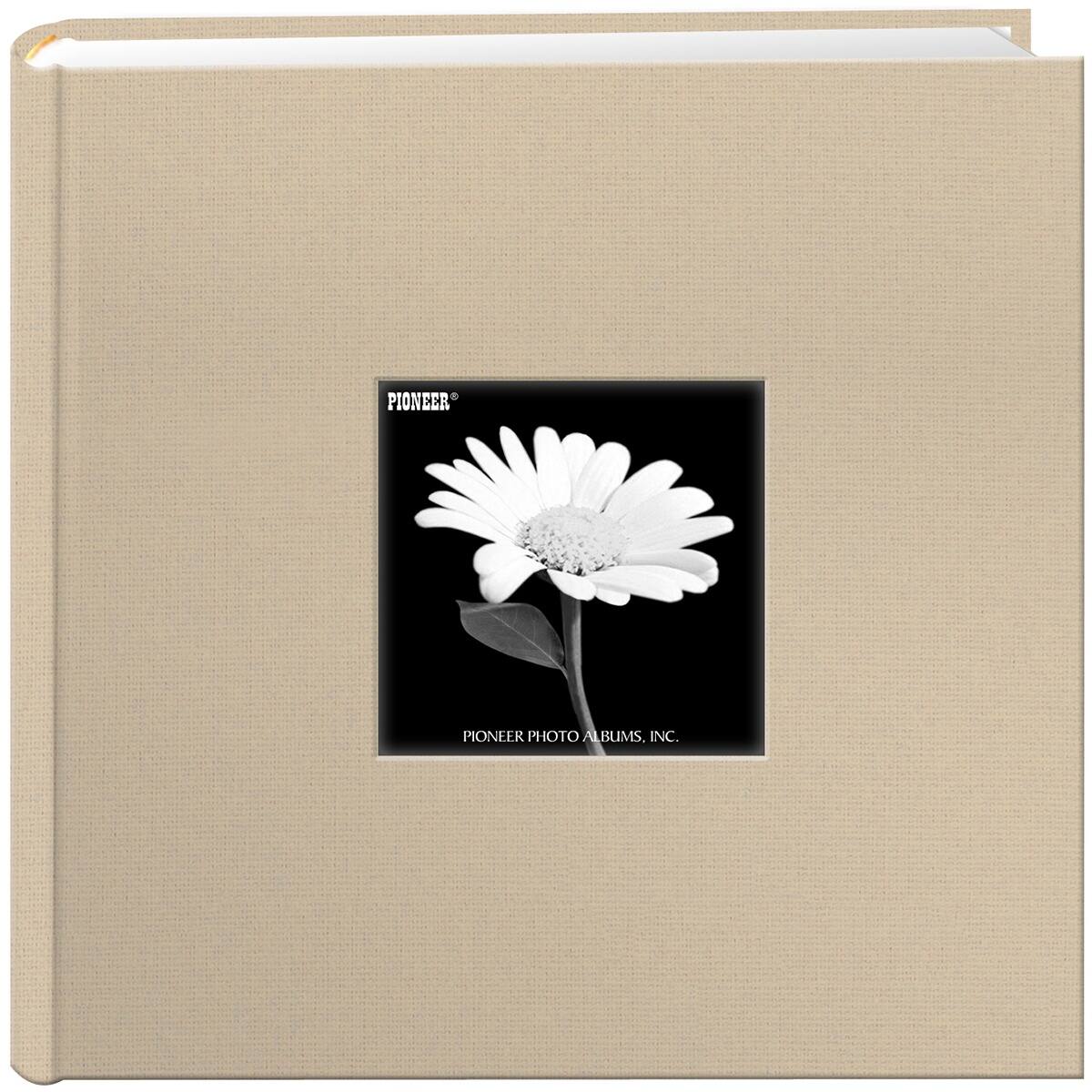 Pioneer&#xAE; Biscotti Beige Cloth Frame Photo Album, 9&#x22; x 9&#x22;