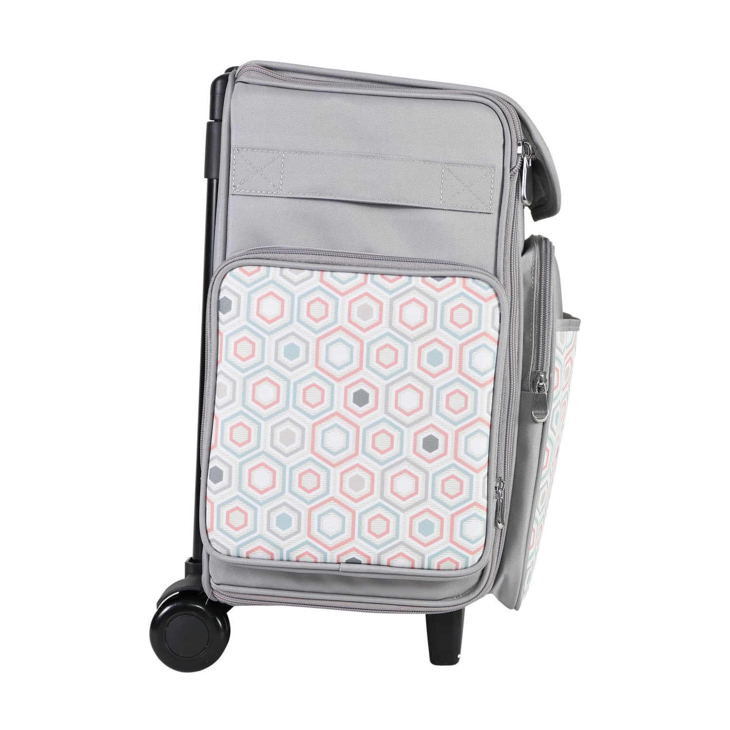Everything Mary Gray Hexagon Rolling Scrapbook Storage Tote