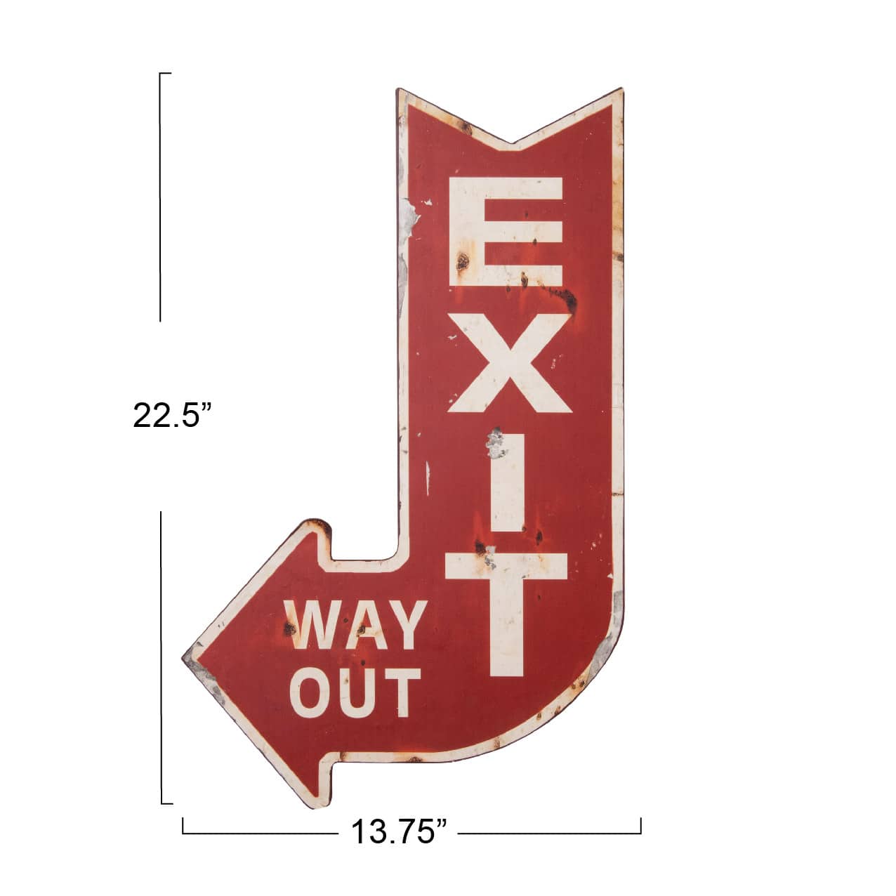 Hello Honey&#xAE; Metal &#x27;Exit&#x27; Sign