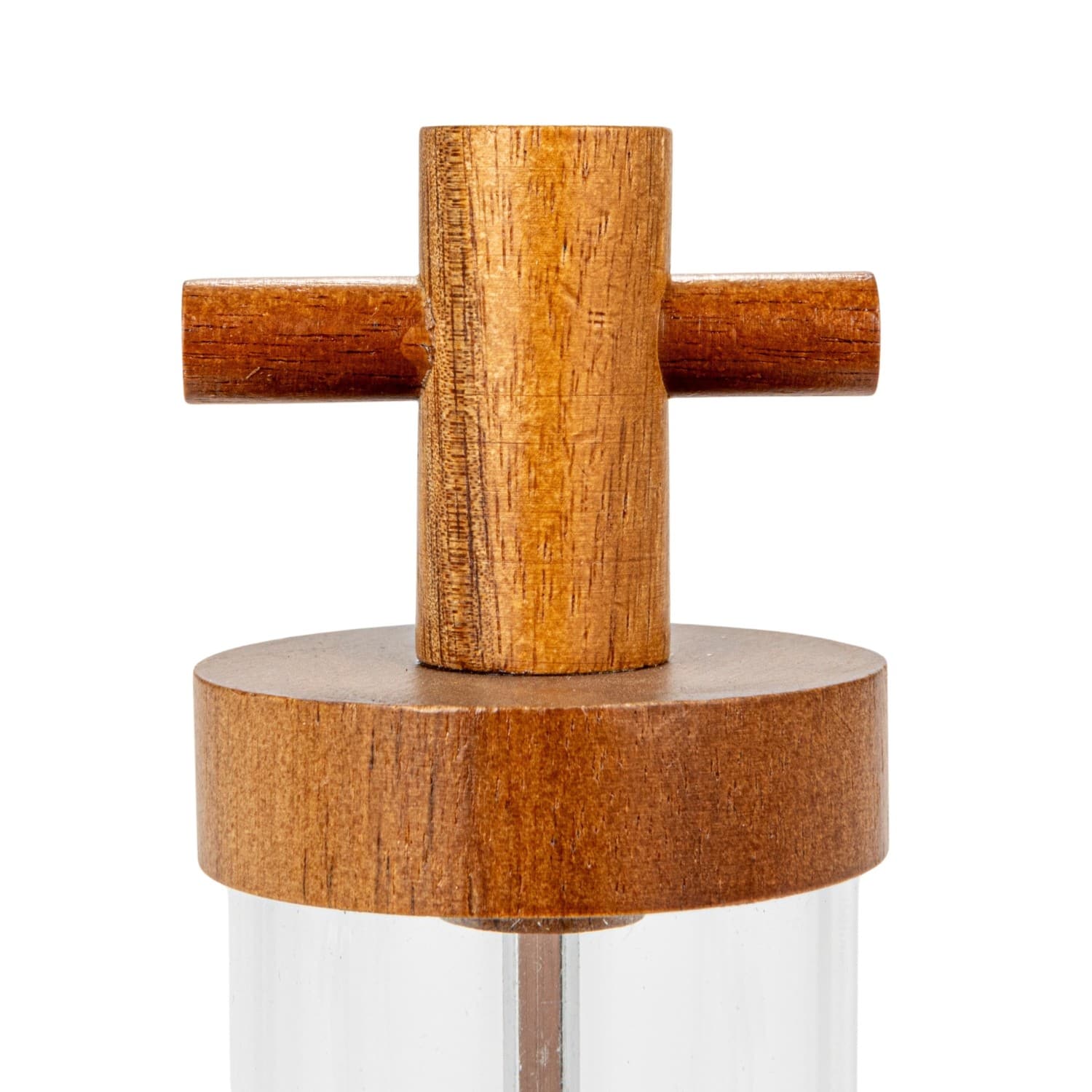 7&#x22; Natural Acacia Wood &#x26; Acrylic Salt &#x26; Pepper Mill