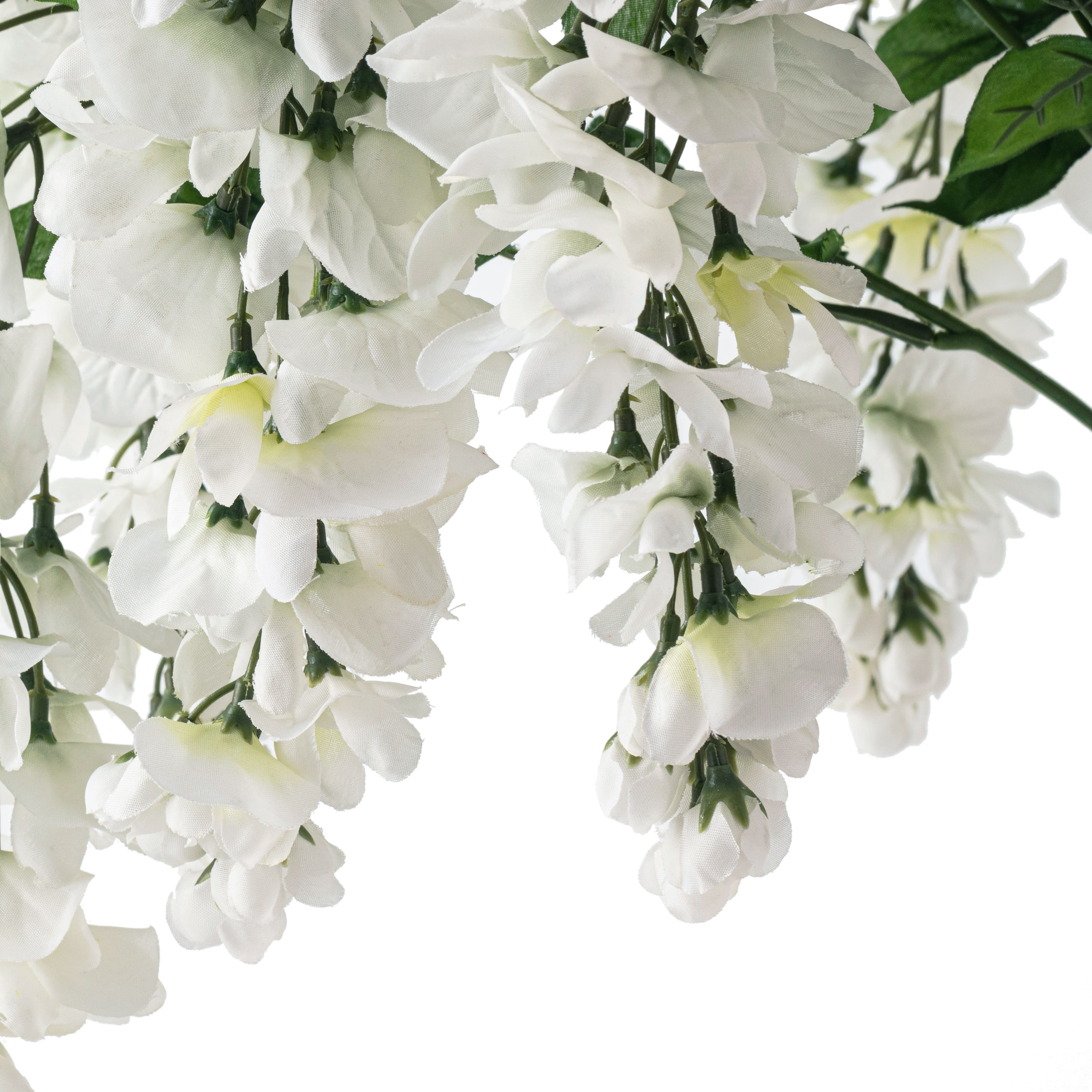 10 Pack: 17&#x22; White Wisteria Bush by Ashland&#xAE;