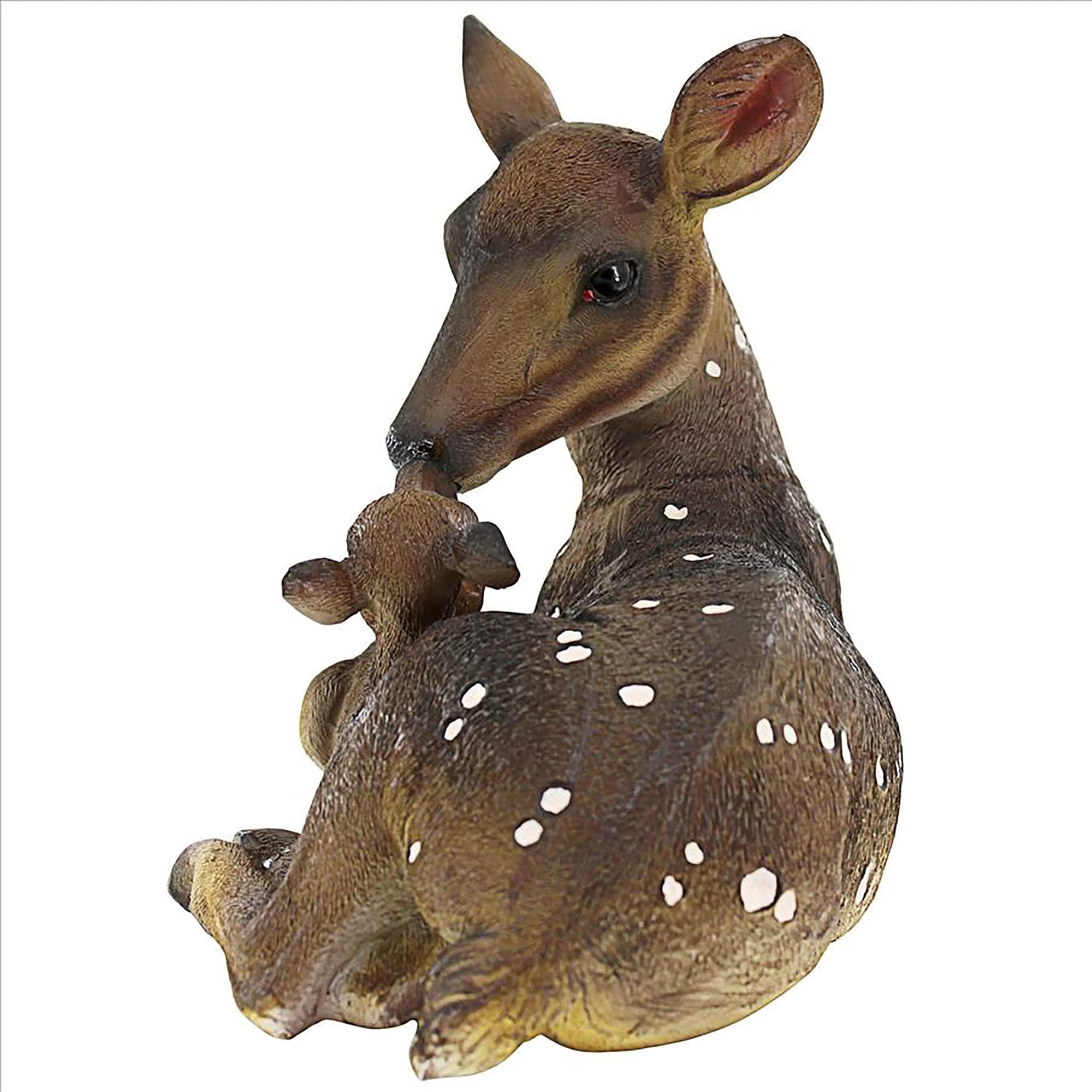 Design Toscano 9.5&#x22; Small Mother&#x27;s Love Doe &#x26; Fawn Statue