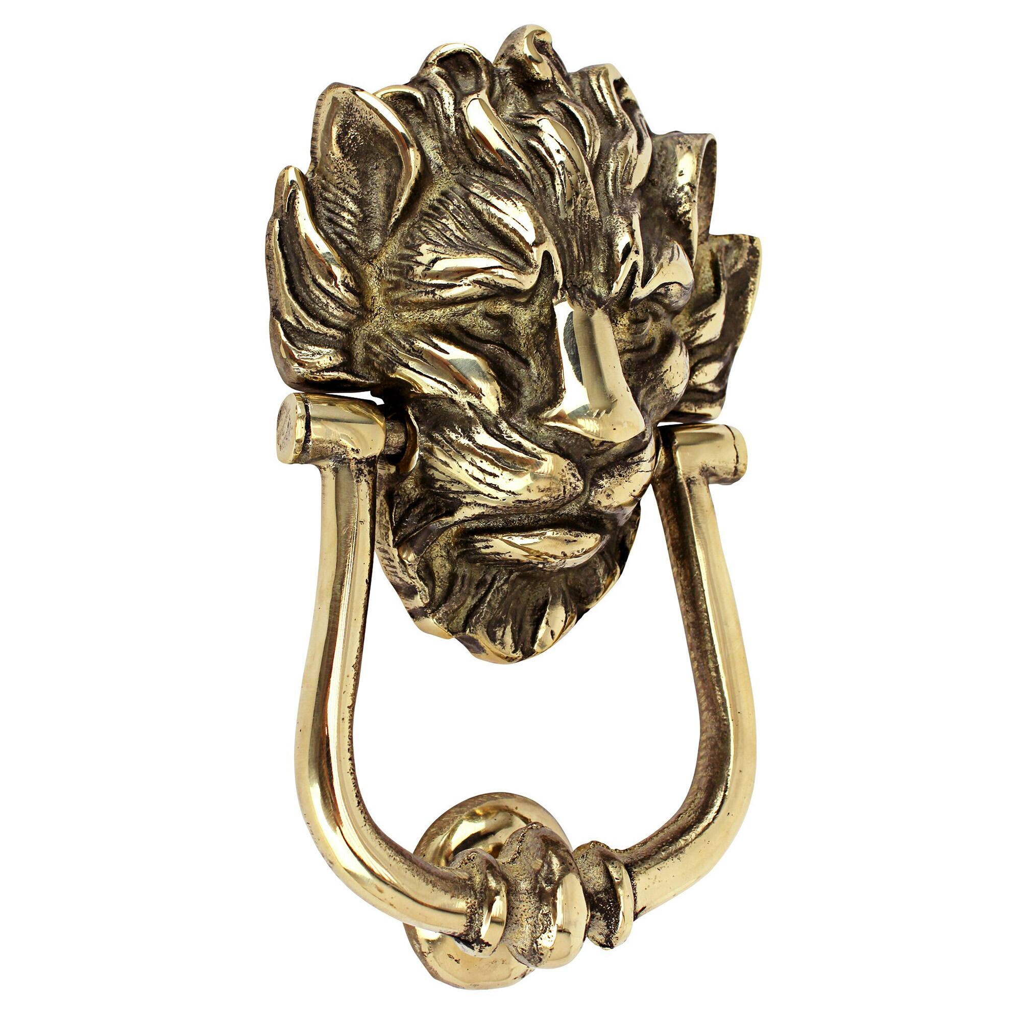 Design Toscano 8.5&#x22; 10 Downing Street Lion Door Knocker