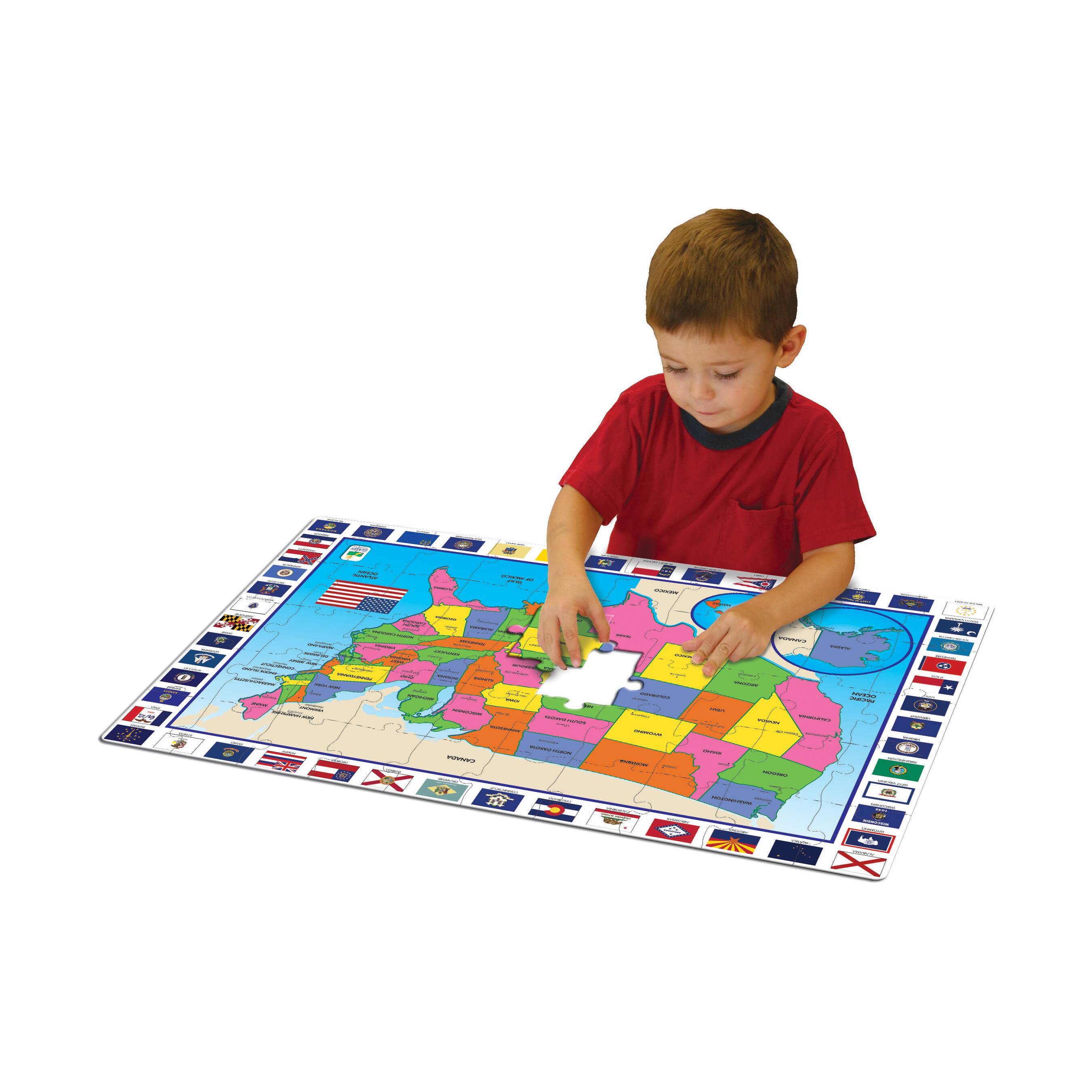 The Learning Journey U.S.A. Map 50 Piece Floor Puzzle