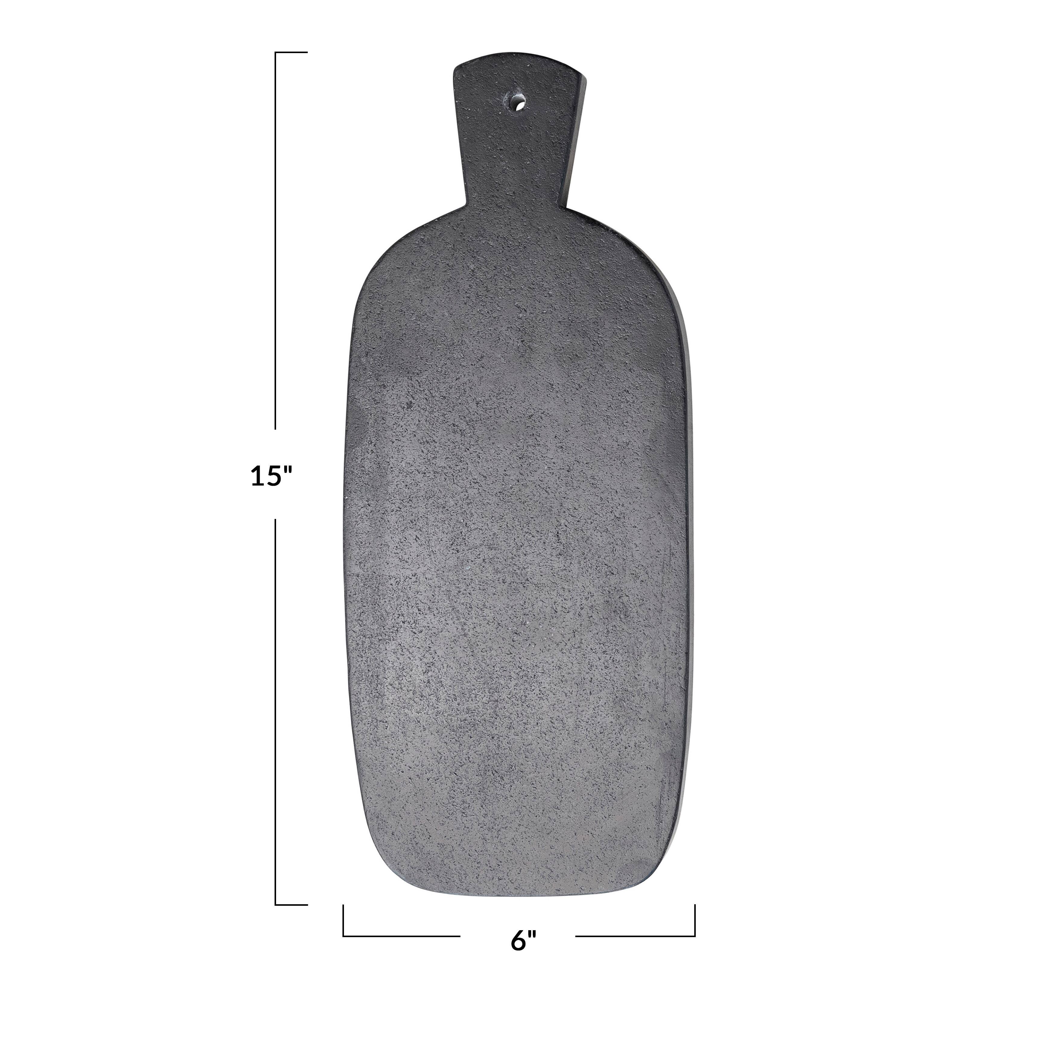 Hello Honey® 15" Black Modern Marble Cutting or Charcuterie Board with Handle