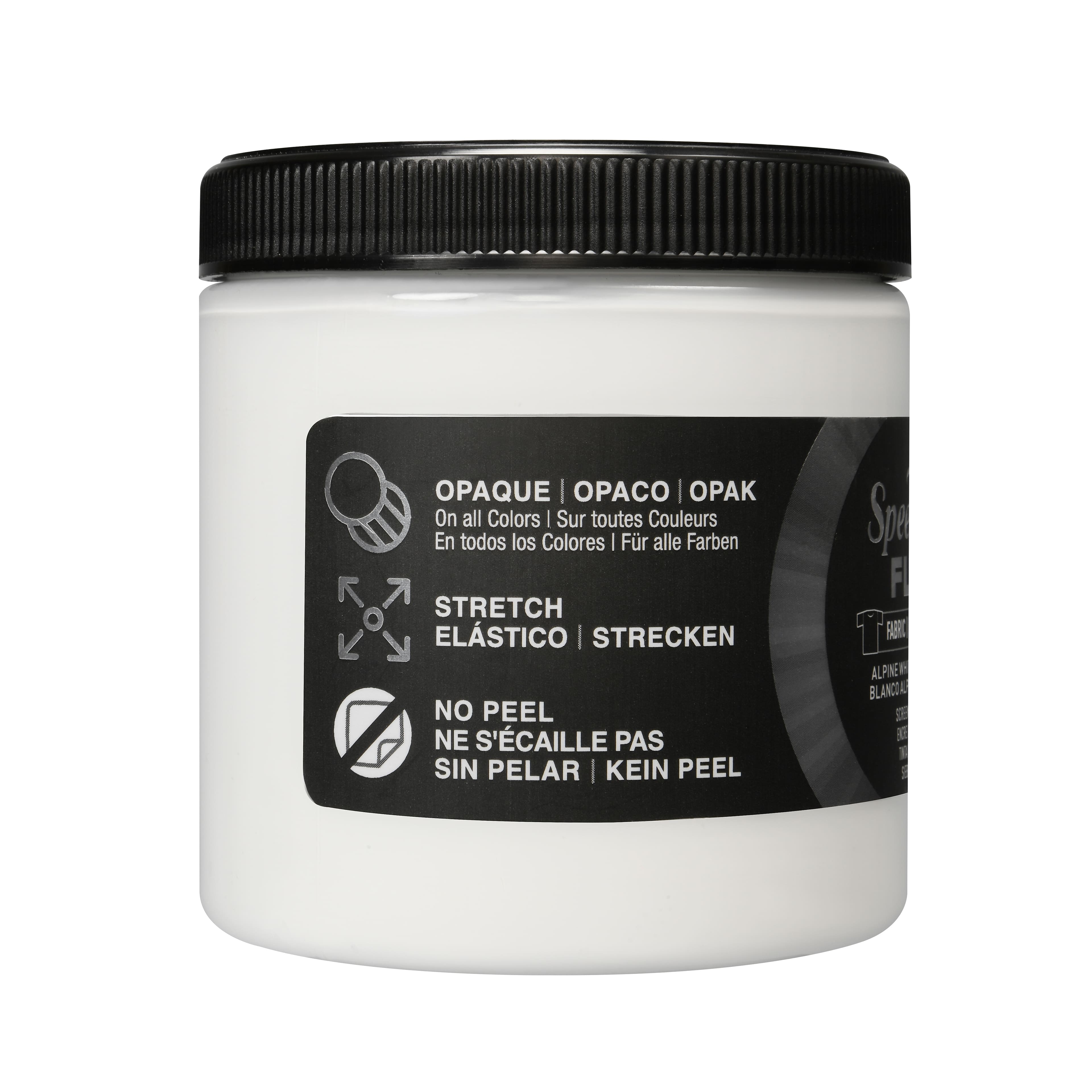 Speedball&#xAE; Flex&#x2122; 8oz. Alpine White Fabric Screen Printing Ink