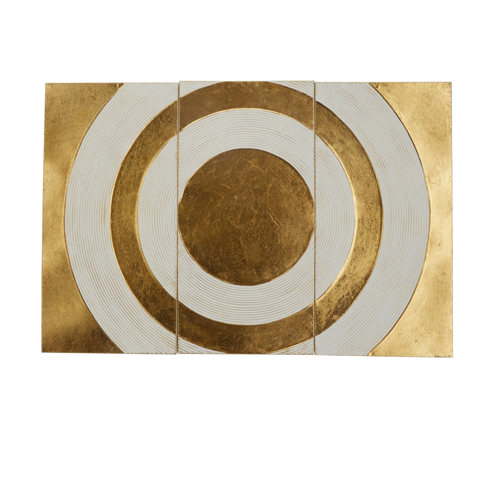 Gold Modern Abstract Wall Decor, 32" x 1" x 16"