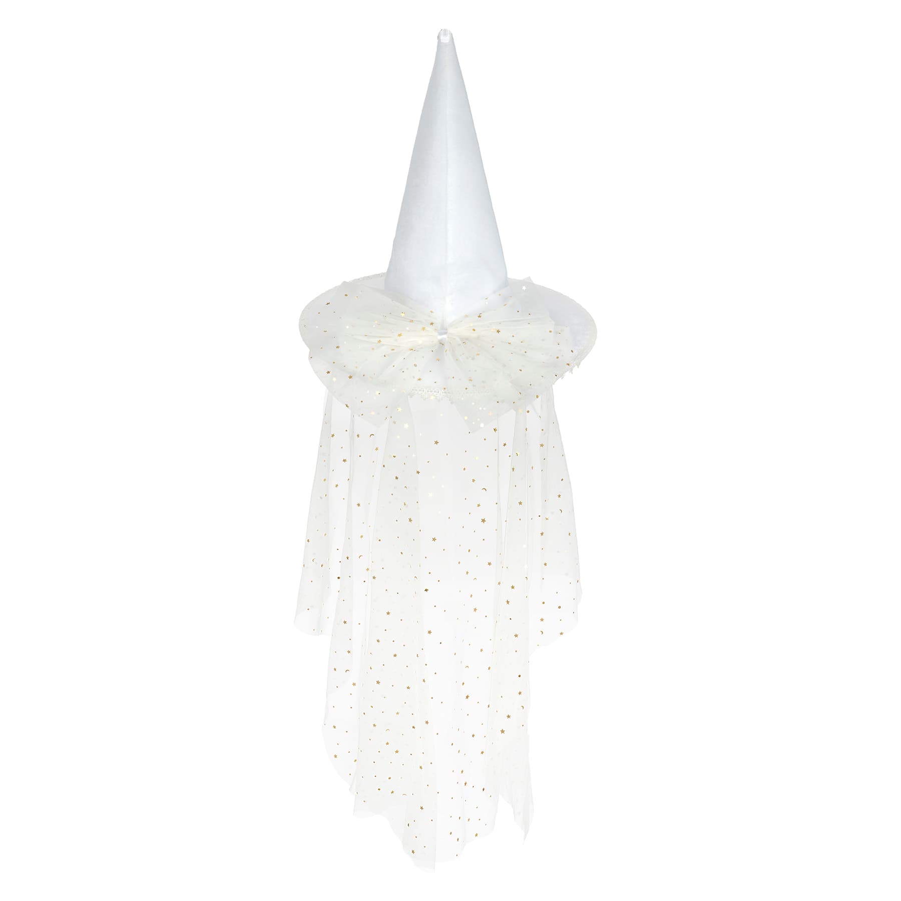 White Tulle Adult Witch Hat by Celebrate It&#x2122;