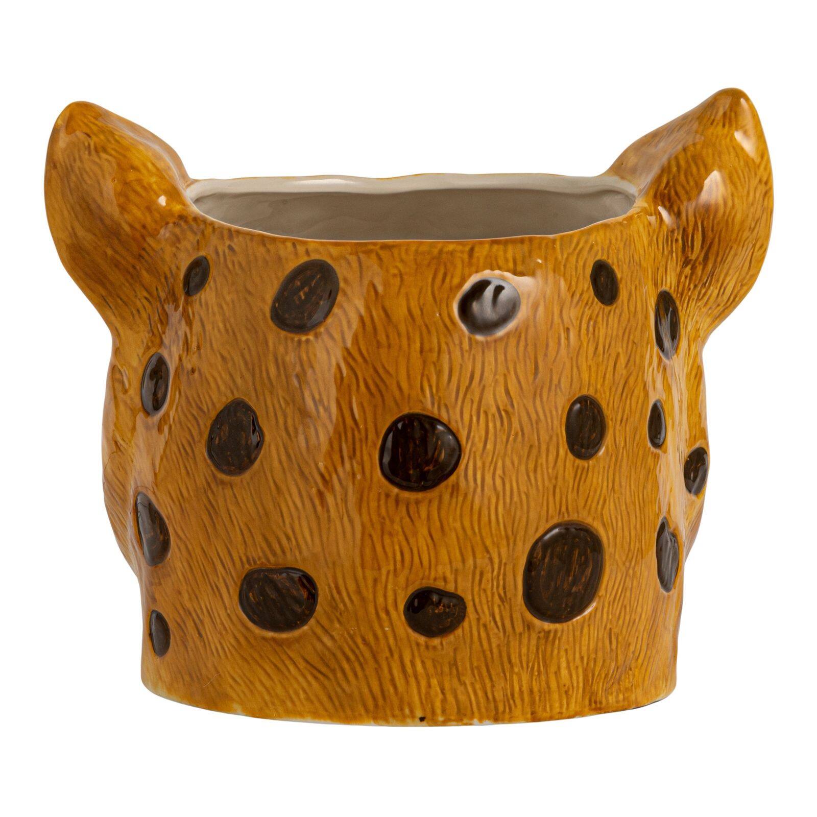 Hello Honey® 5" Ceramic Cheetah Head Planter