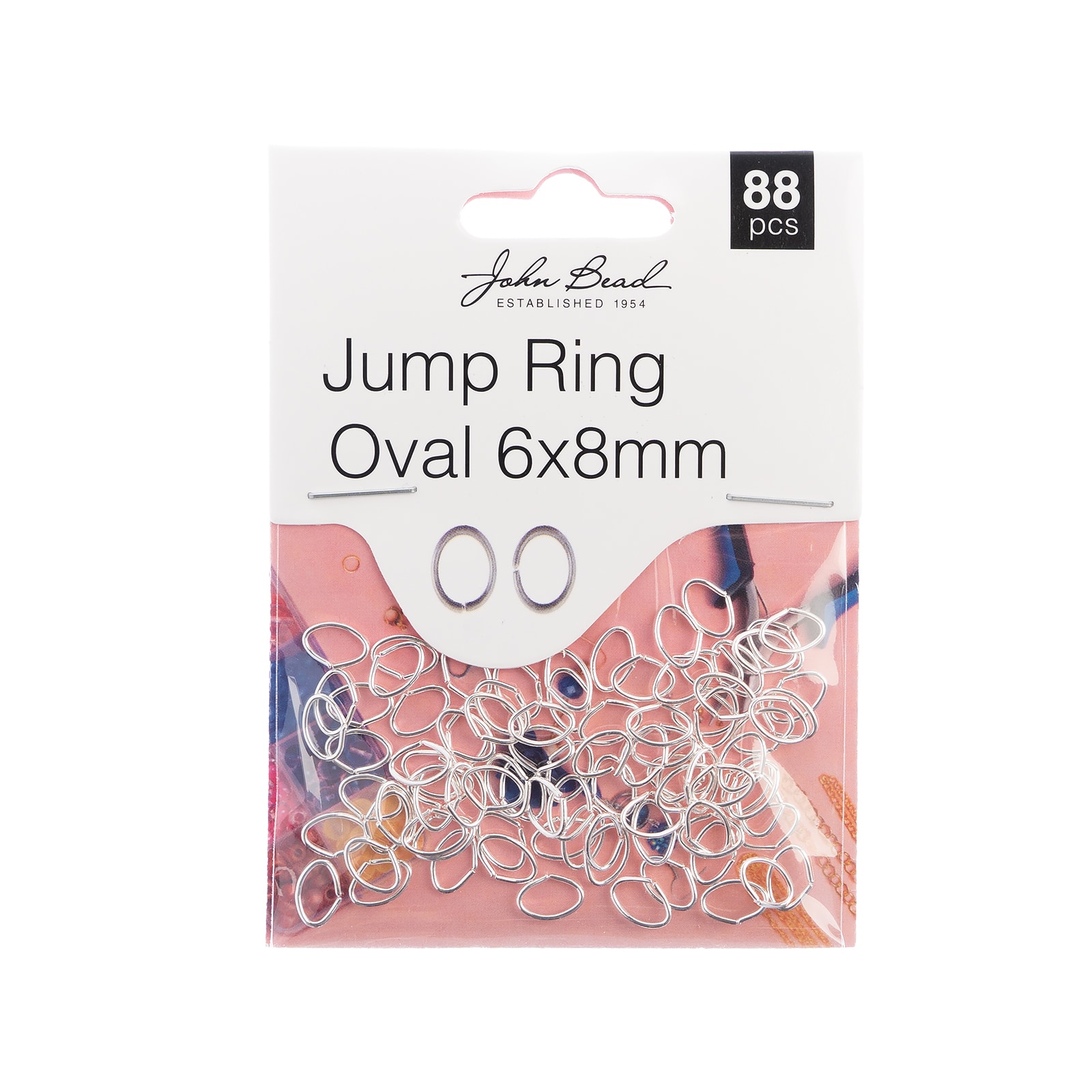 John Bead Must Have Findings 8mm Jump Rings, 88ct.
